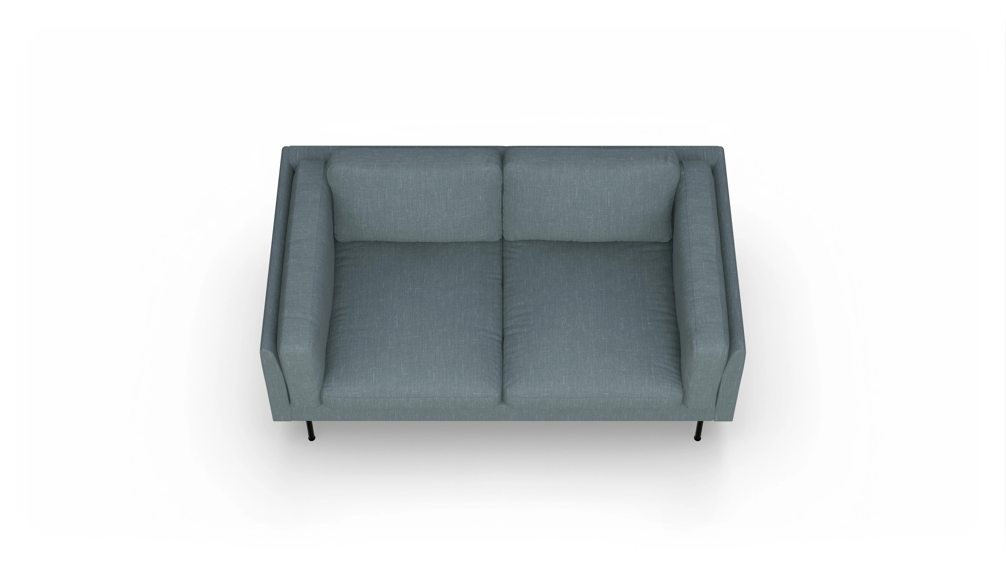 Ansicht des Produktes Henriksen 2-Sitzer in Stoff blau