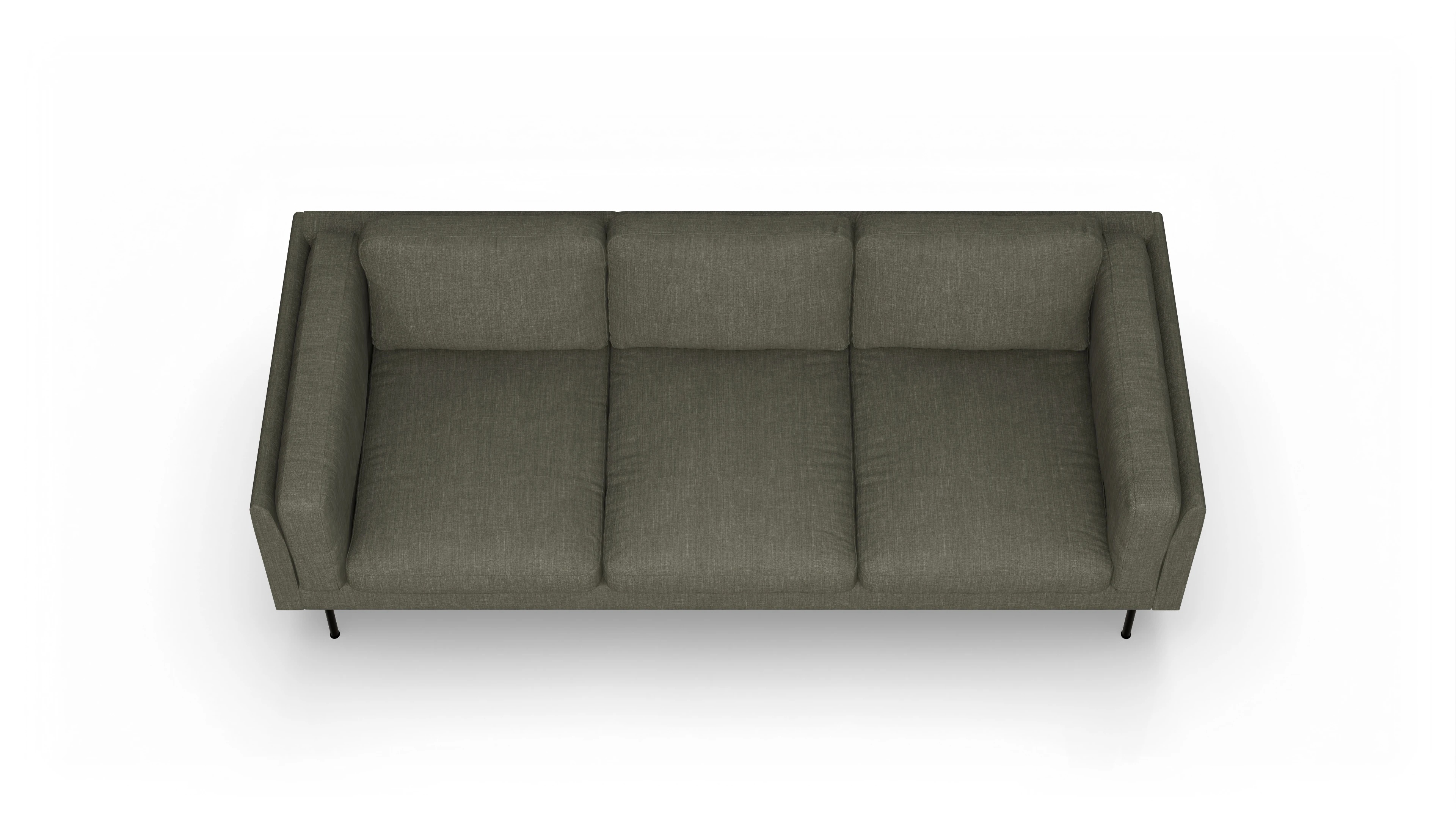 Ansicht des Produktes Henriksen 3,5-Sitzer in Stoff braun