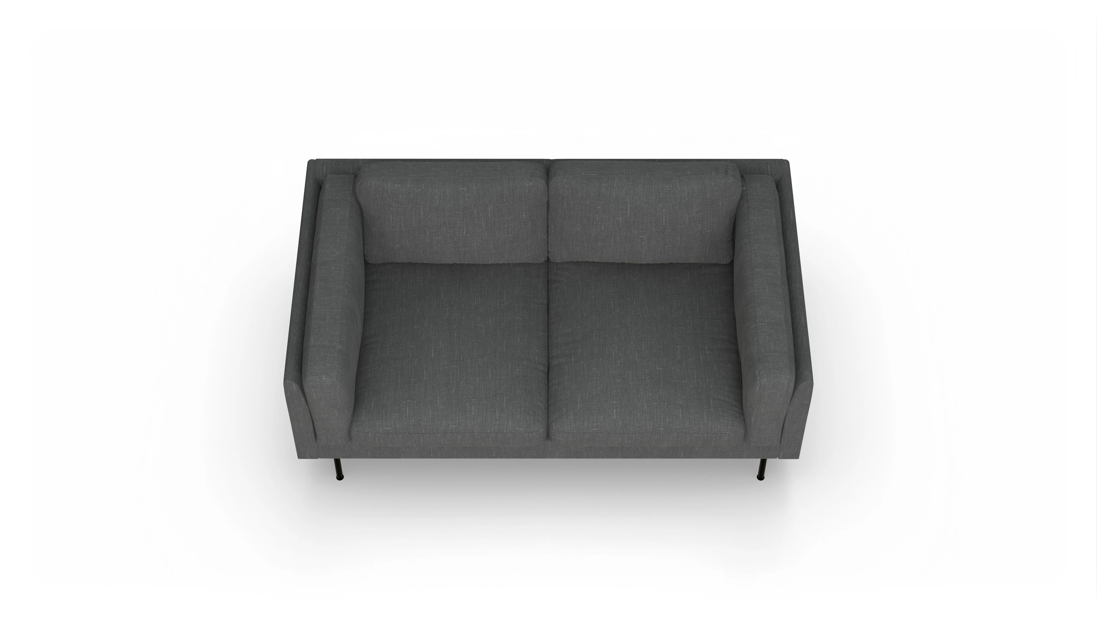 Ansicht des Produktes Henriksen 2-Sitzer in Stoff grau