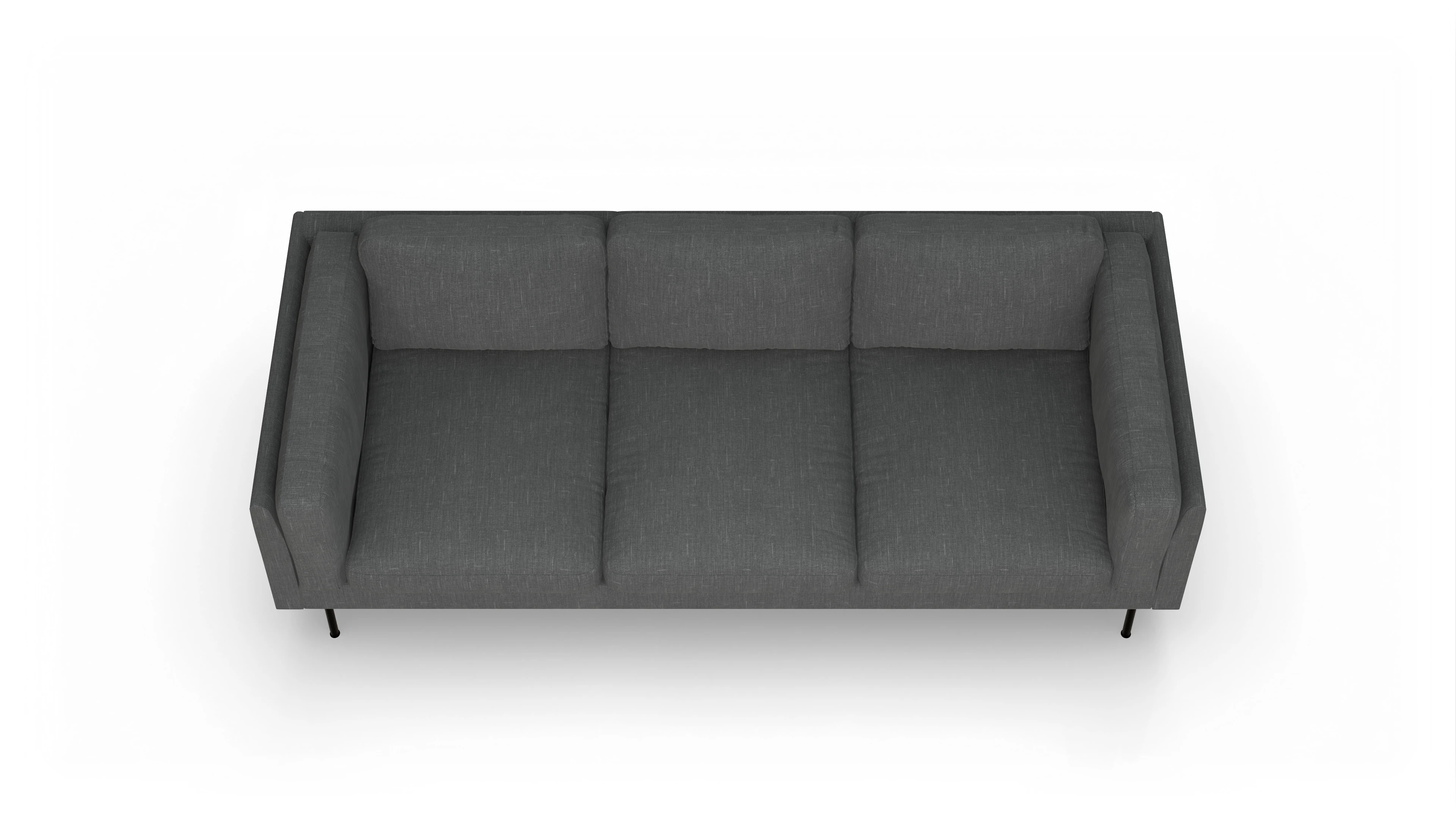 Ansicht des Produktes Henriksen 3,5-Sitzer in Stoff grau