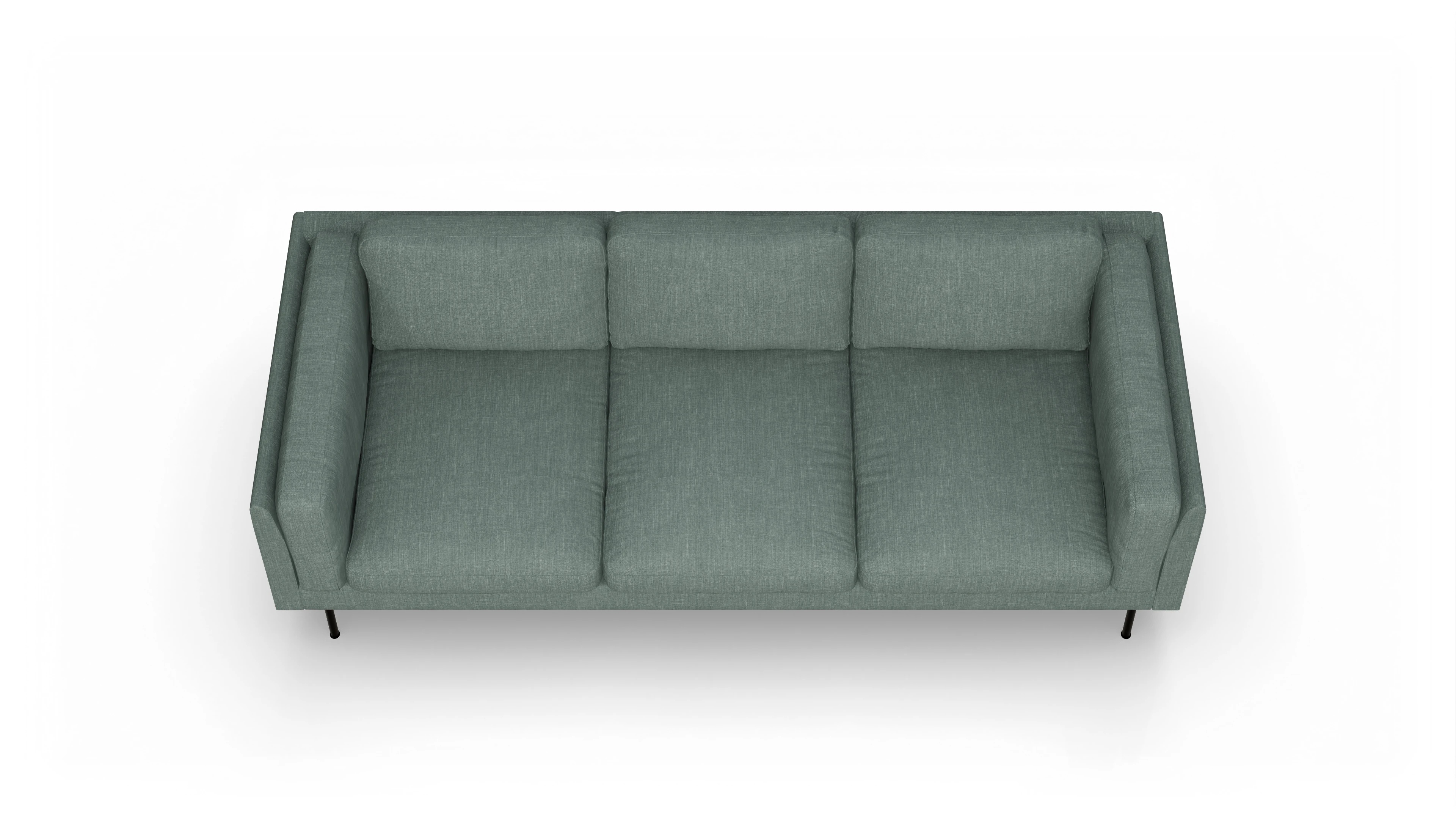 Ansicht des Produktes Henriksen 3,5-Sitzer in Stoff grün