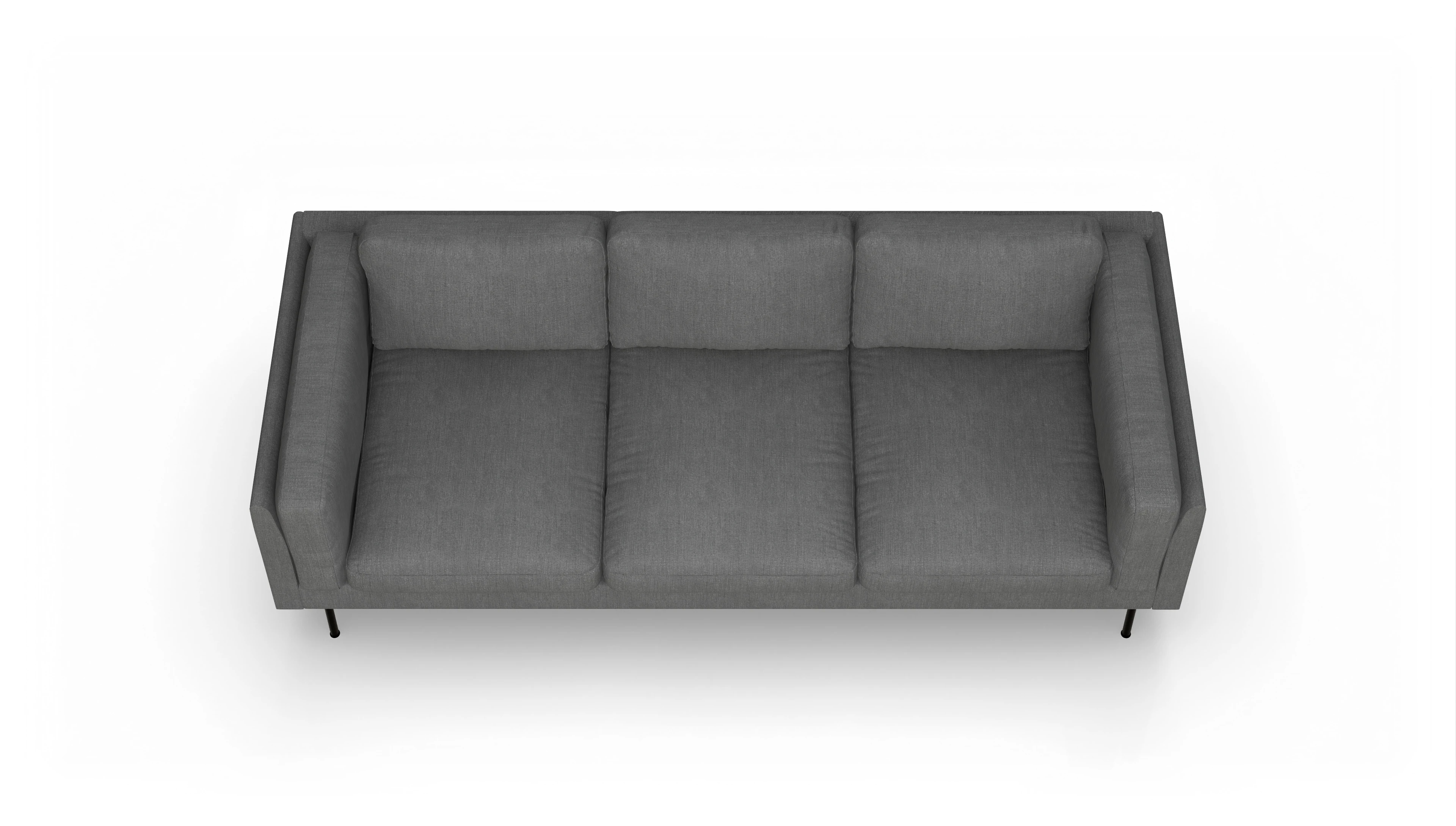 Ansicht des Produktes Henriksen 3,5-Sitzer in Stoff grau