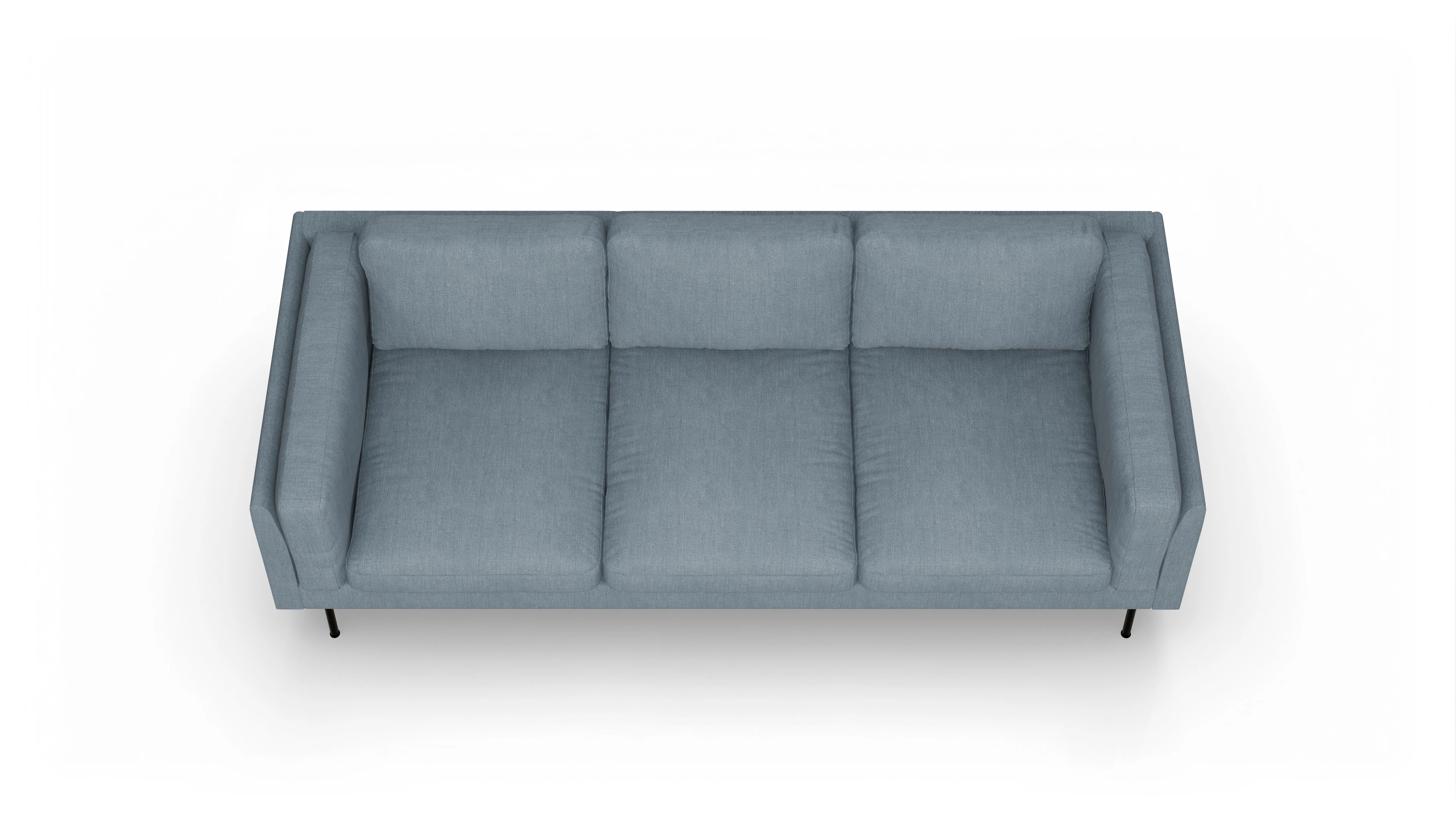 Ansicht des Produktes Henriksen 3,5-Sitzer in Stoff blau