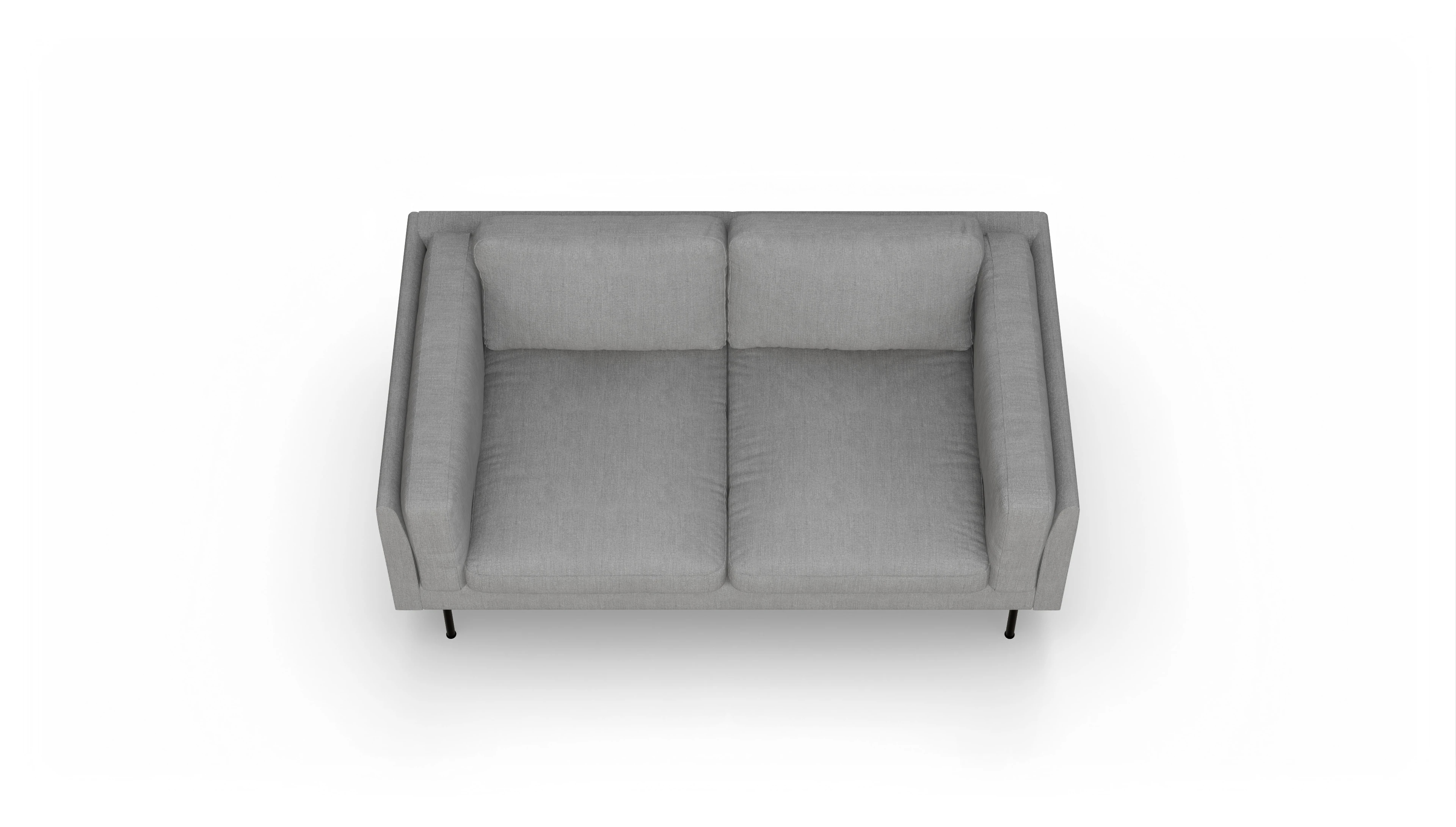 Ansicht des Produktes Henriksen 2-Sitzer in Stoff grau