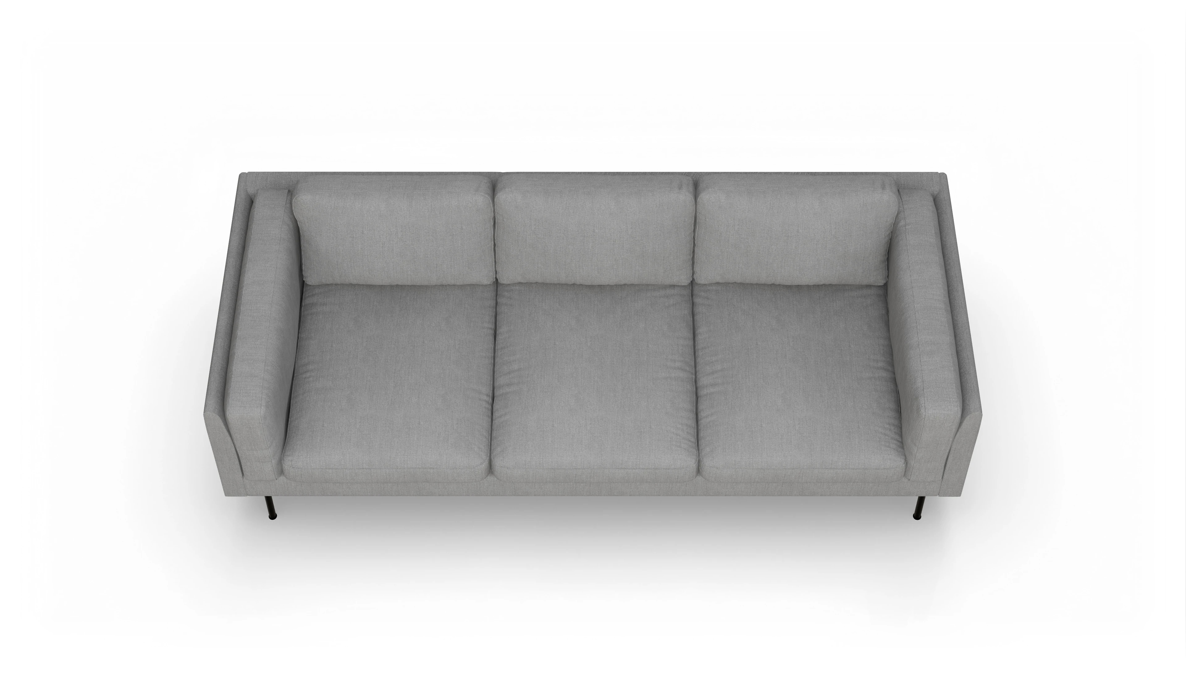 Ansicht des Produktes Henriksen 3,5-Sitzer in Stoff grau