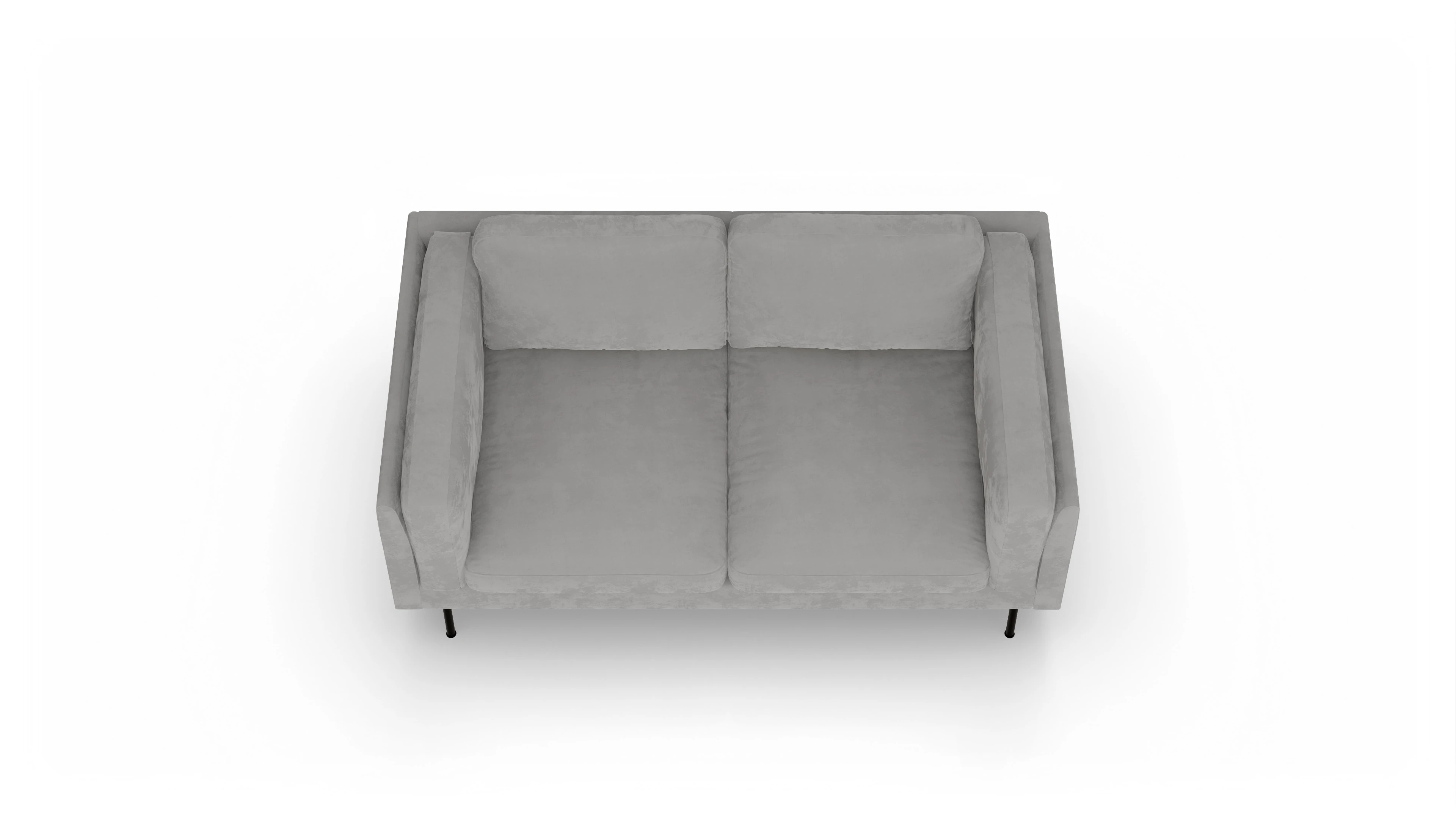 Ansicht des Produktes Henriksen 2-Sitzer in Samt grau