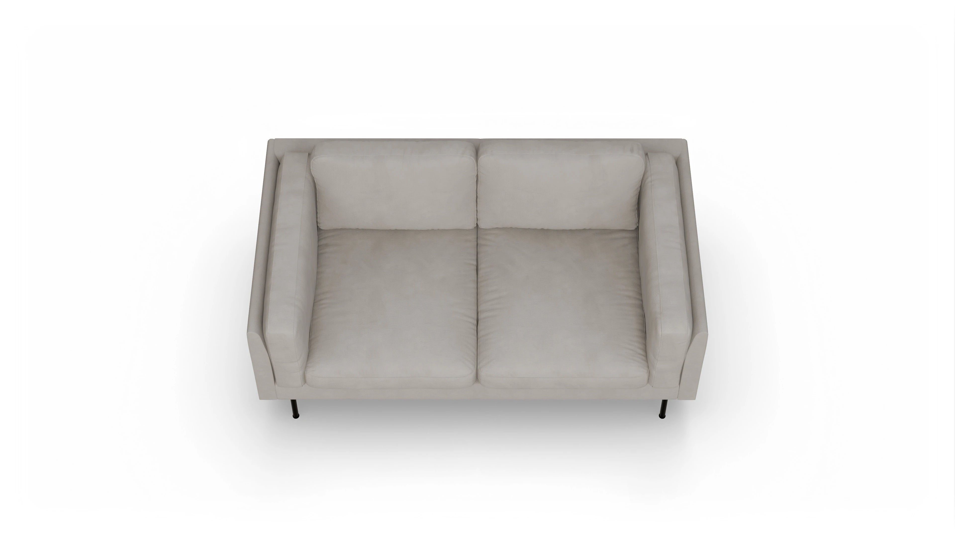 Ansicht des Produktes Henriksen 2-Sitzer in Stoff grau