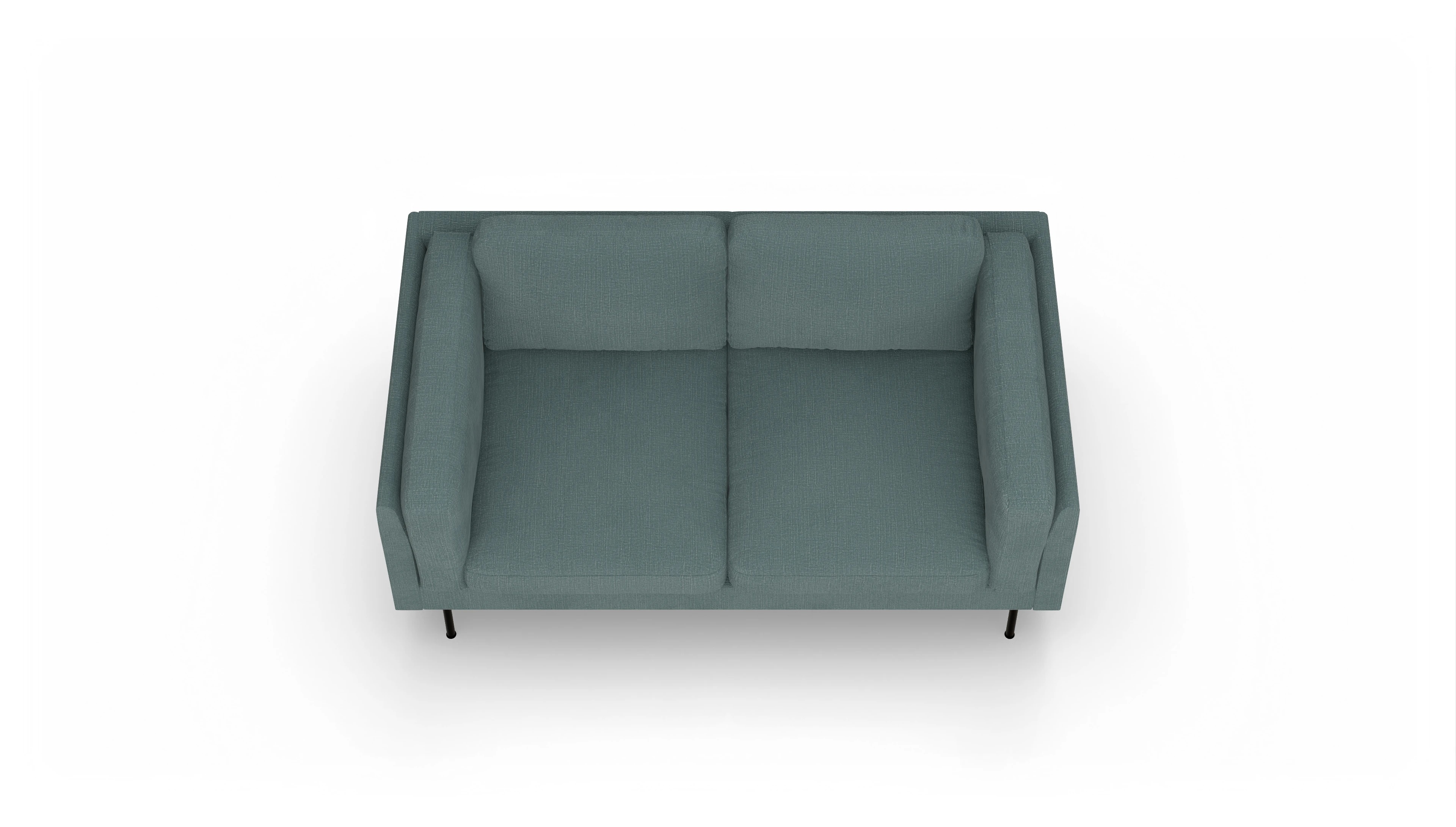 Ansicht des Produktes Henriksen 2-Sitzer in Stoff blau