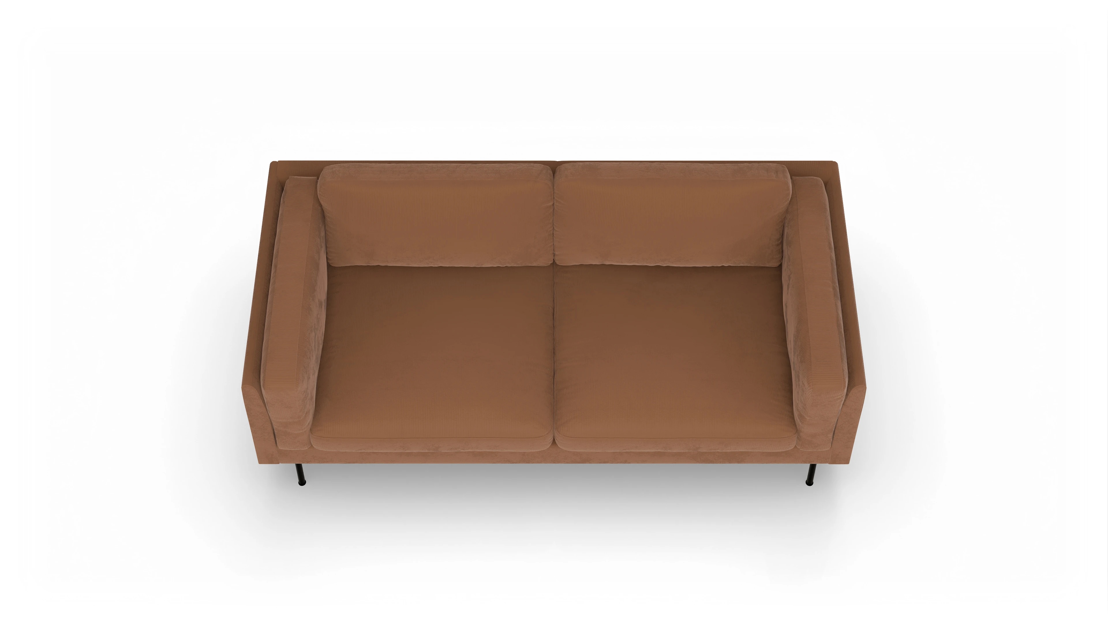 Ansicht des Produktes Henriksen 3-Sitzer in Cord orange