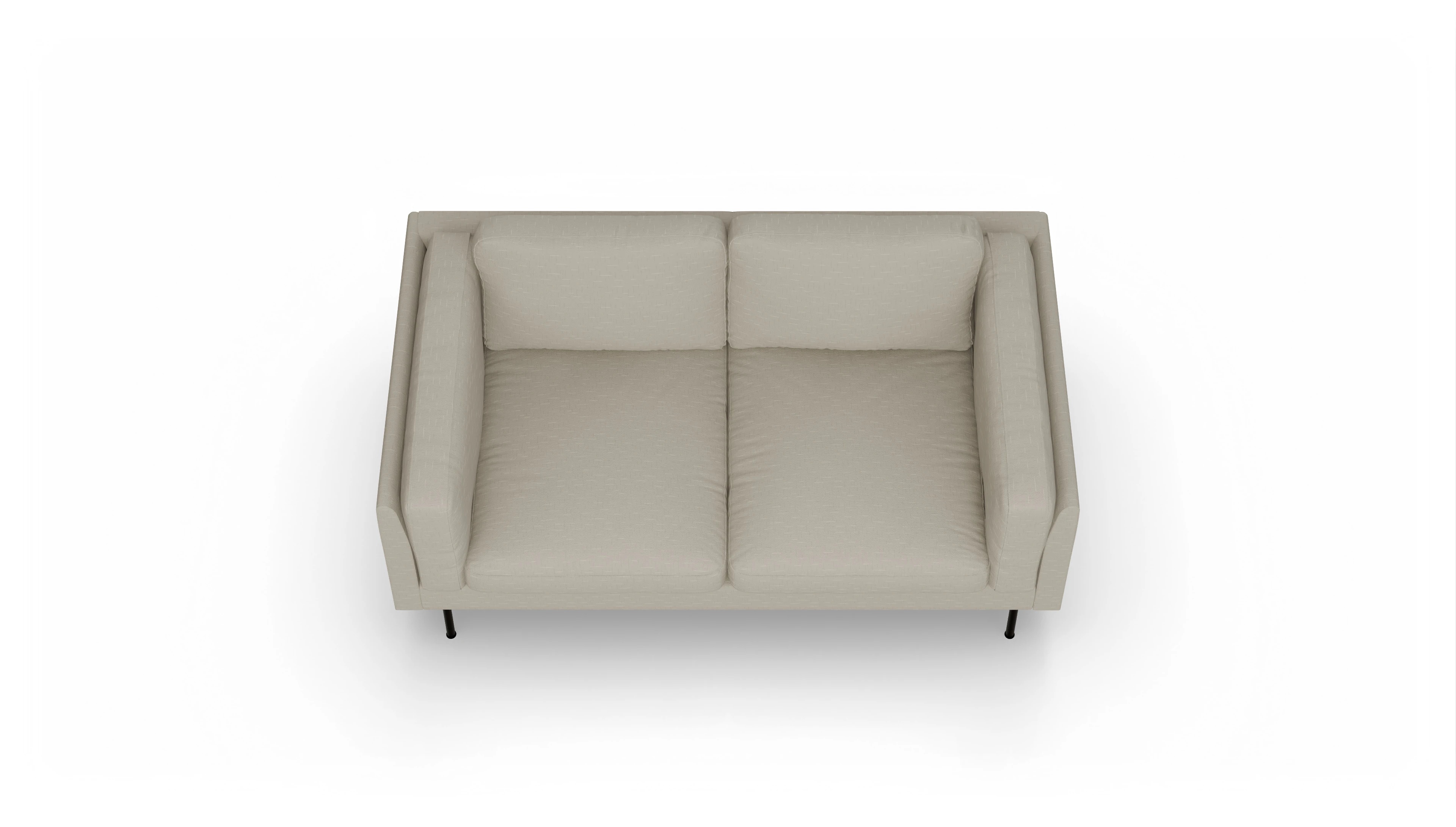 Ansicht des Produktes Henriksen 2-Sitzer in Stoff weiß