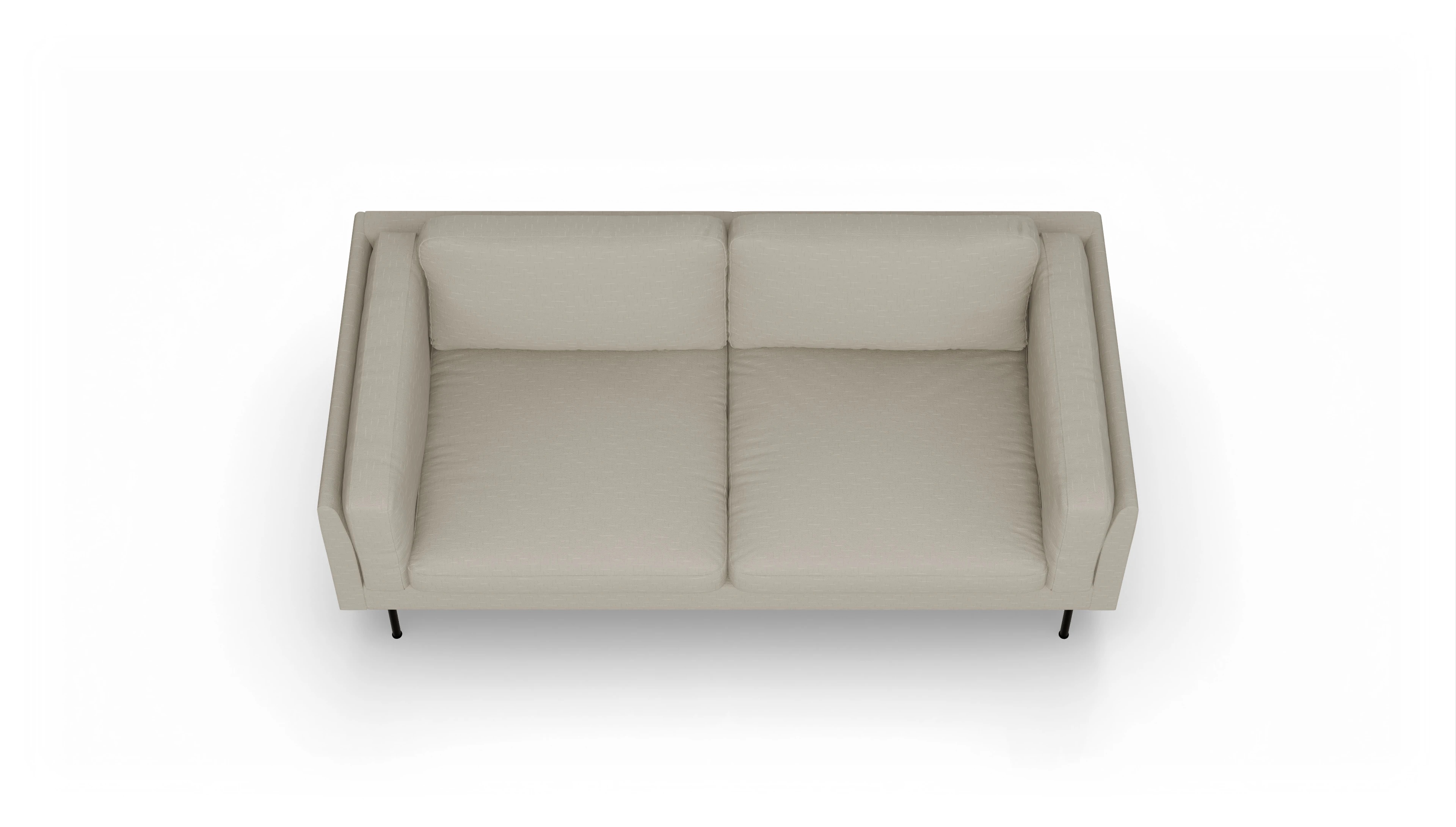 Ansicht des Produktes Henriksen 3-Sitzer in Stoff weiß