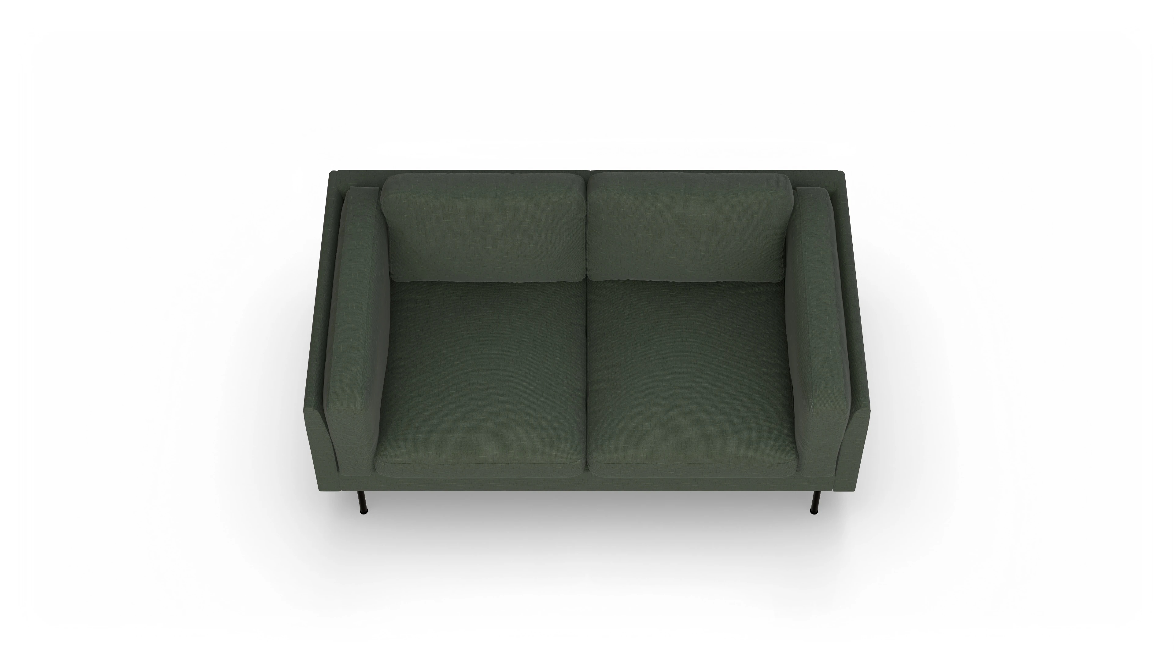 Ansicht des Produktes Henriksen 2-Sitzer in Stoff grün