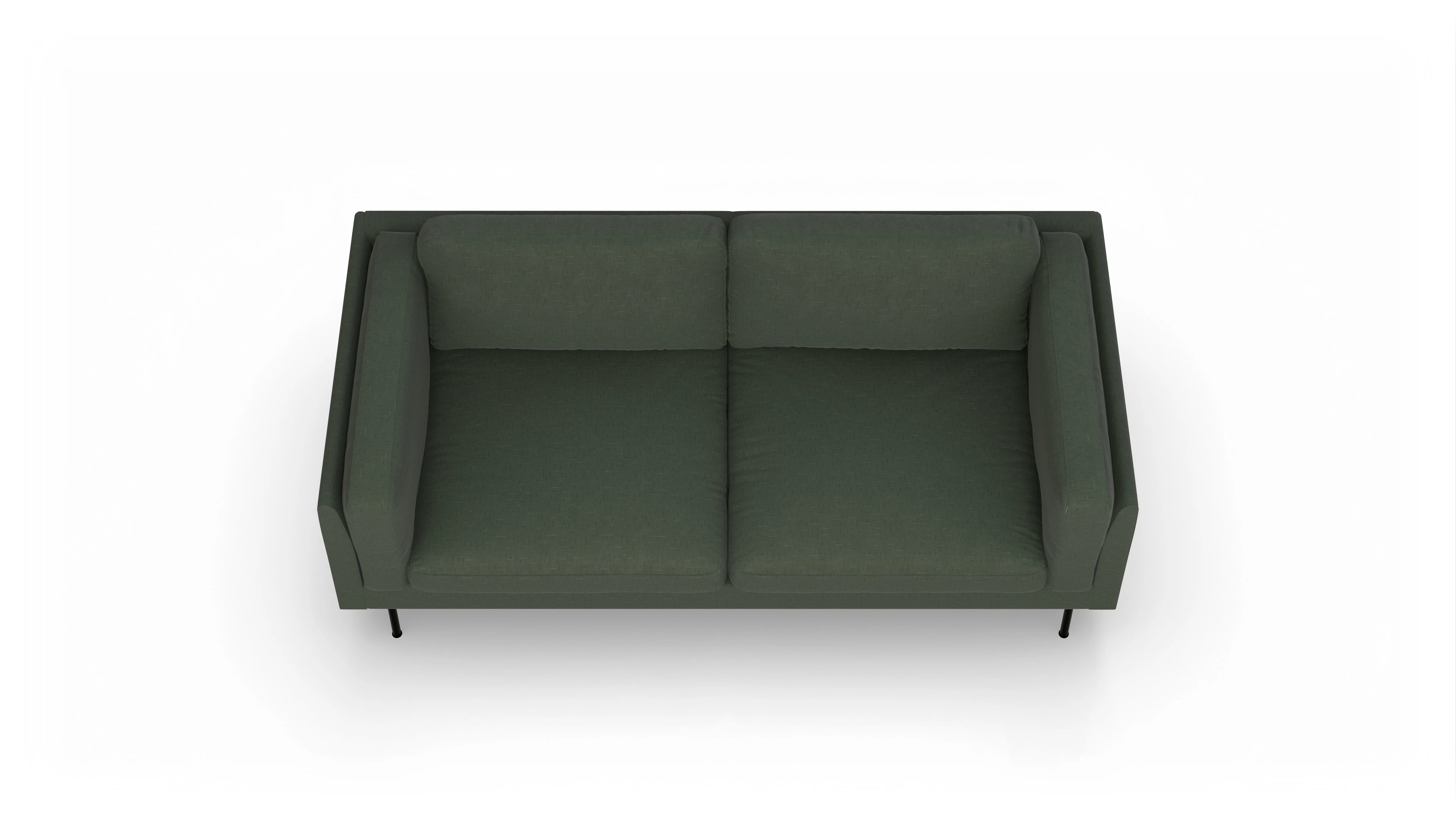 Ansicht des Produktes Henriksen 3-Sitzer in Stoff grün