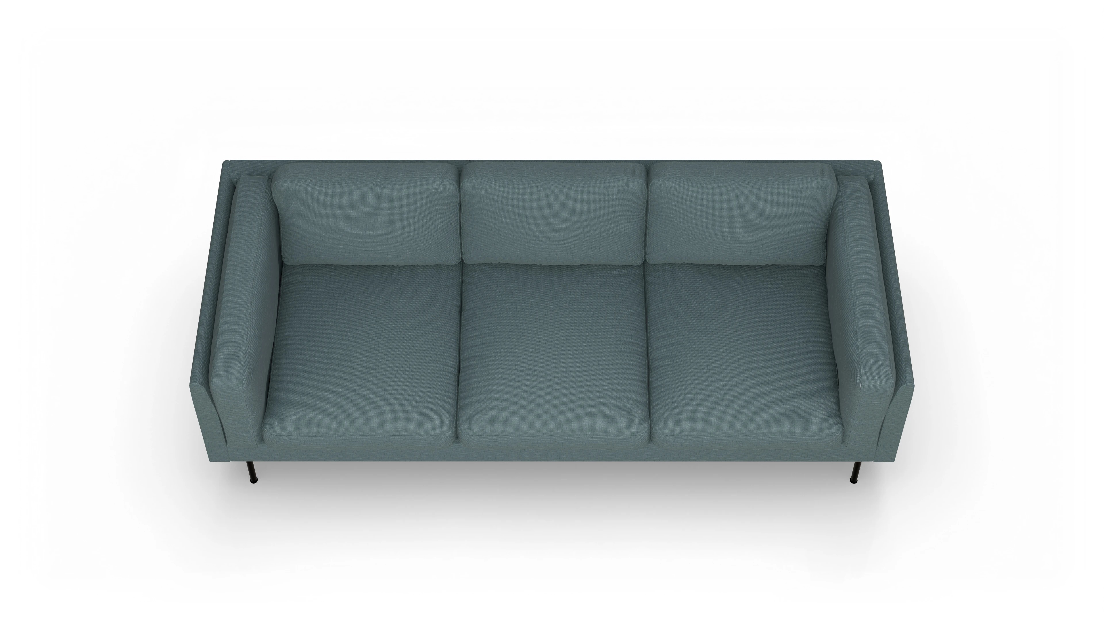 Ansicht des Produktes Henriksen 3,5-Sitzer in Stoff blau