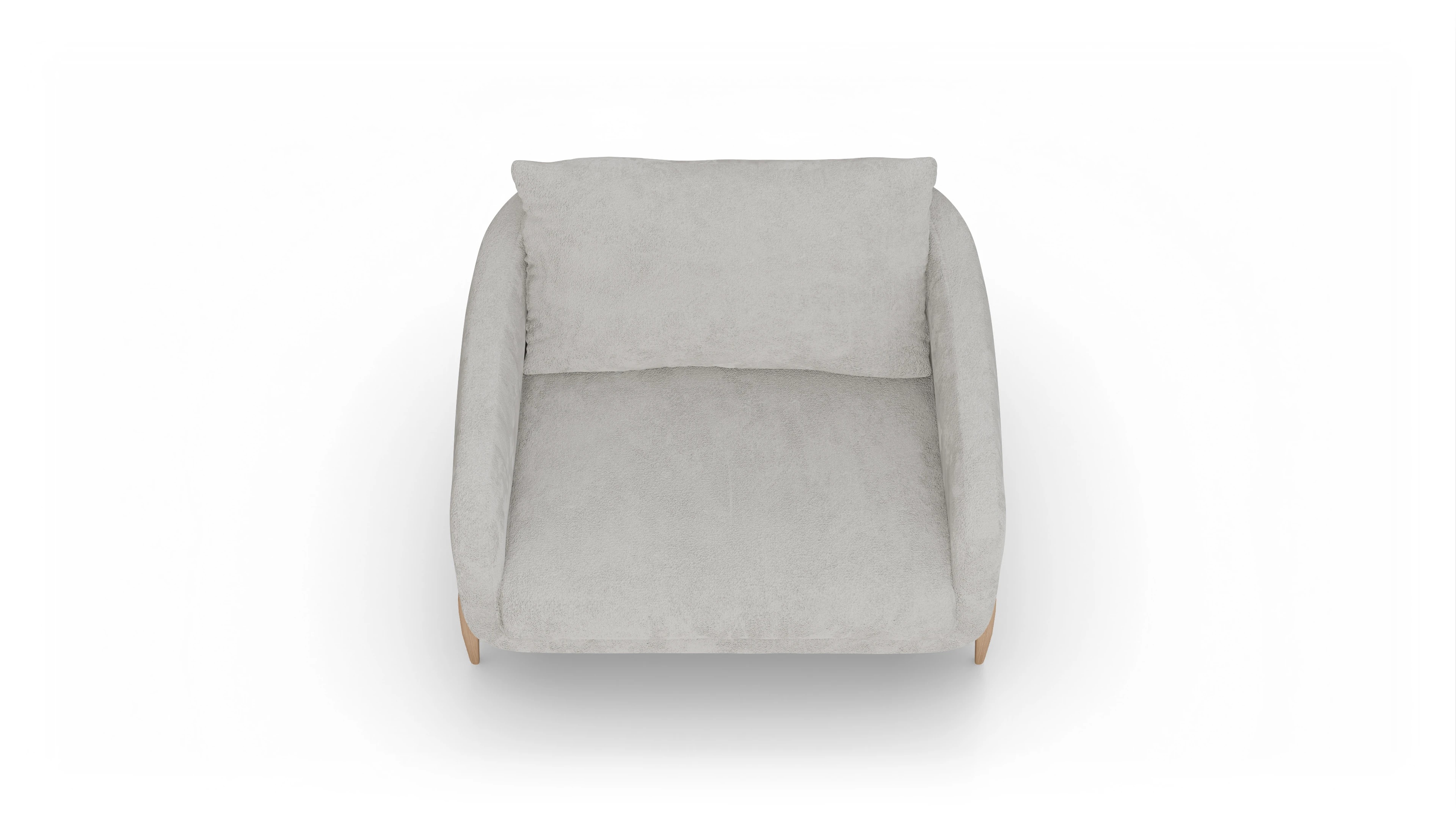 Ansicht des Produktes Iversen Sessel in Stoff weiß