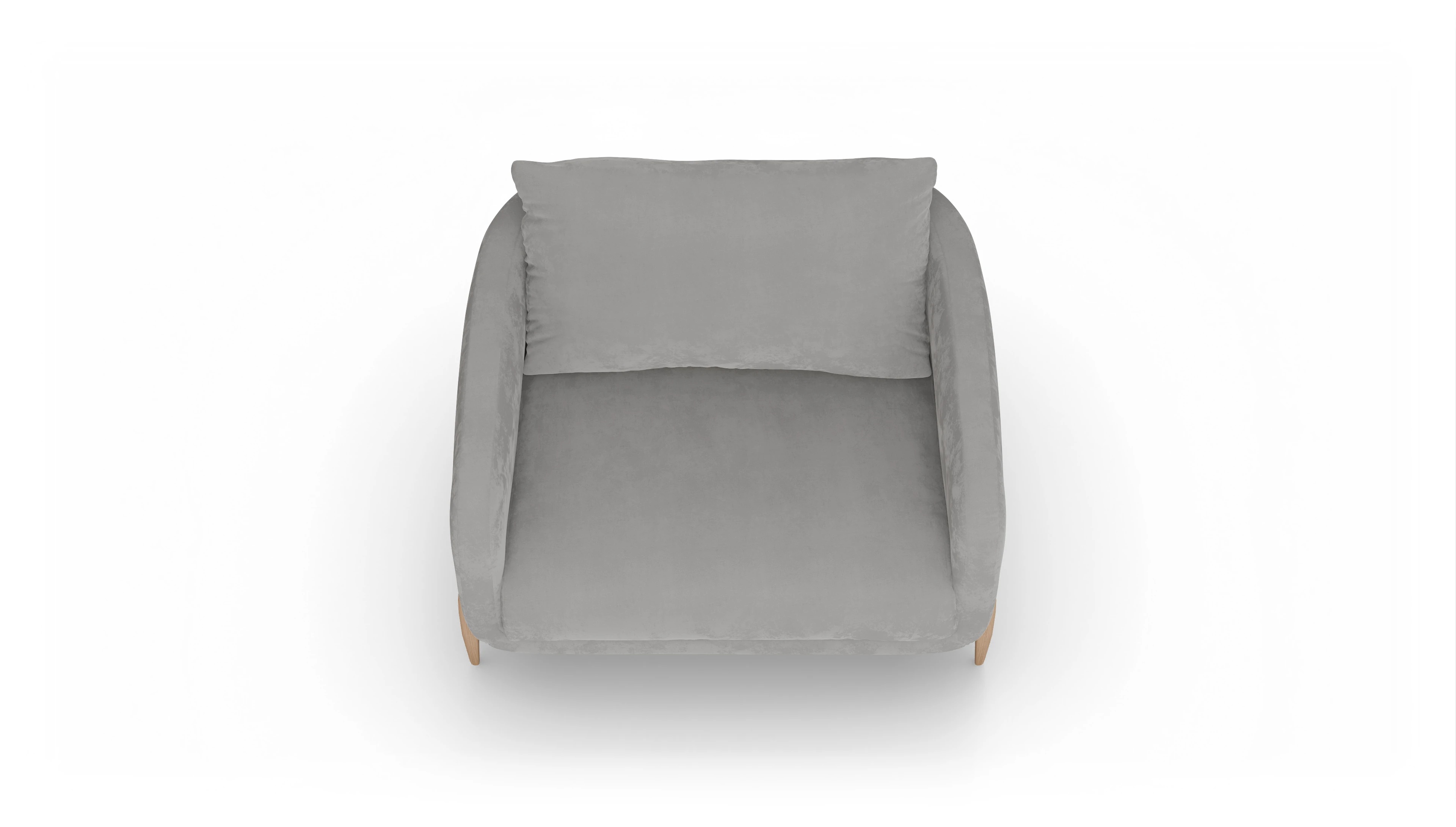 Ansicht des Produktes Iversen Sessel in Samt grau