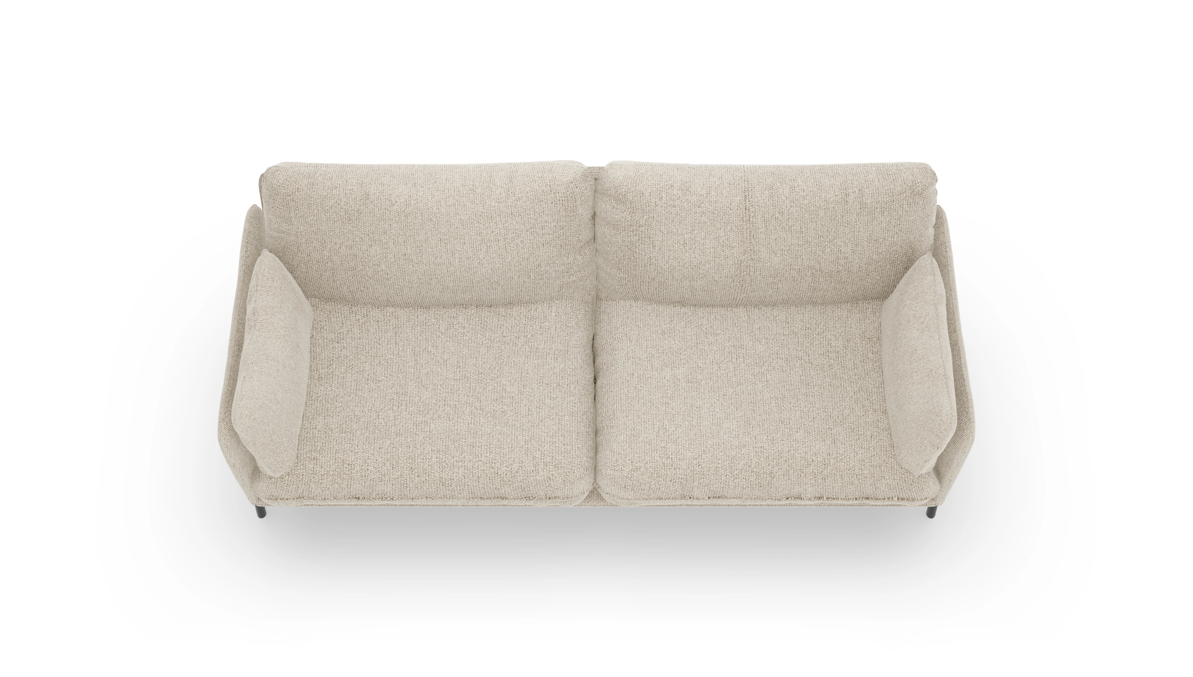 Stoffsofa Crimora Ansicht des Produktes Crimora 3-Sitzer in Stoff beige