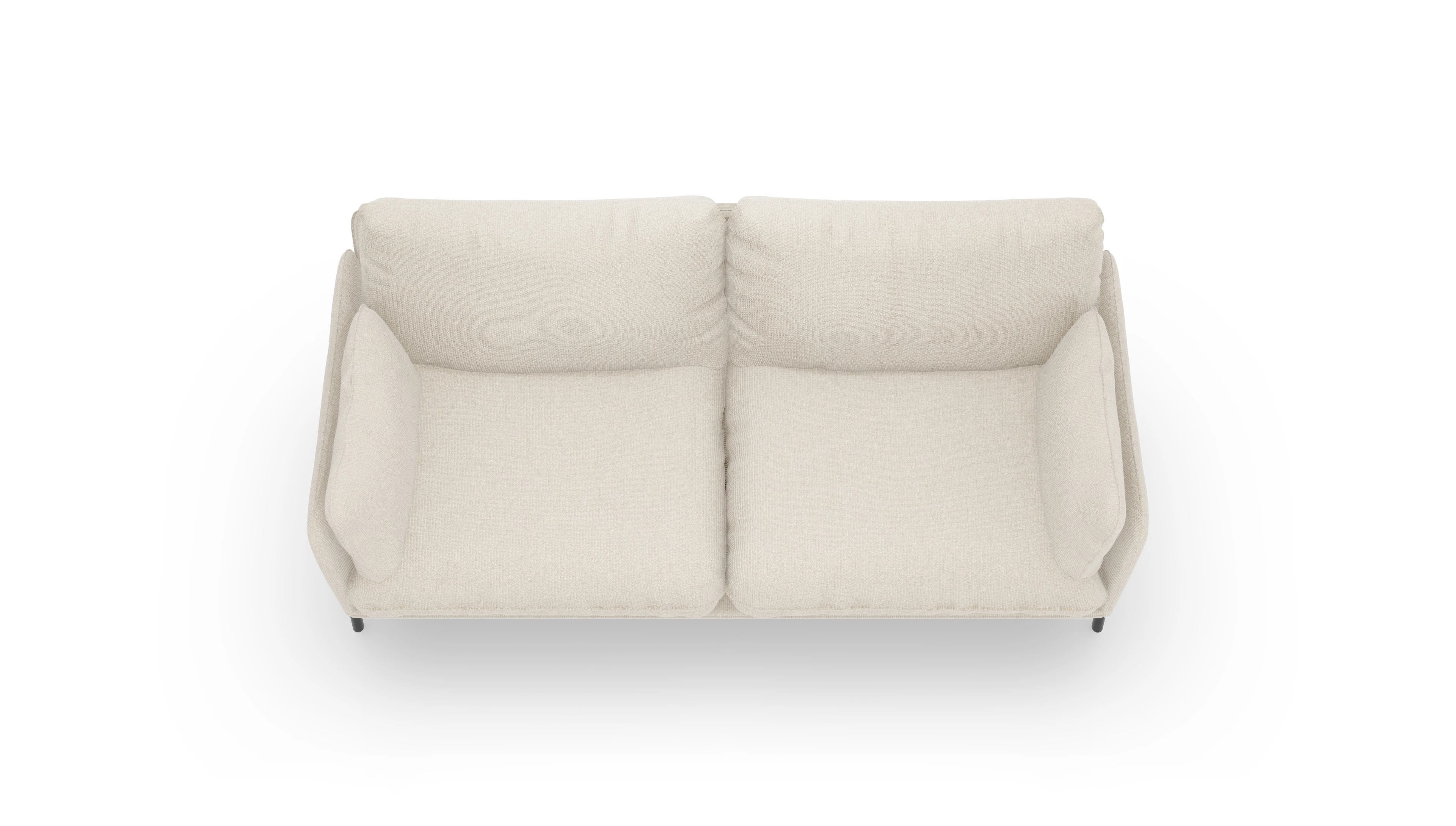 Stoffsofa Crimora Ansicht des Produktes Crimora 2,5-Sitzer in Stoff weiß
