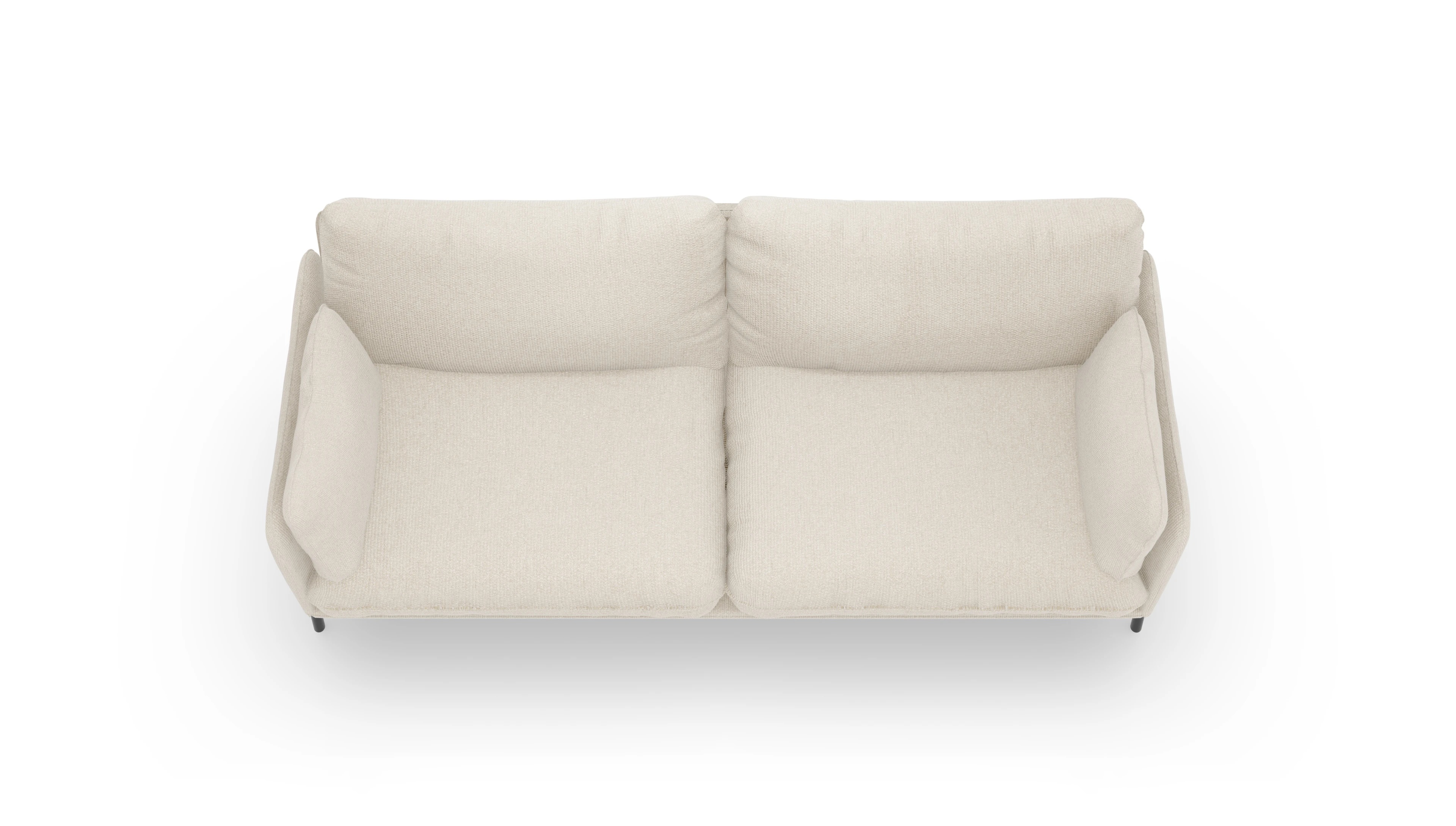 Stoffsofa Crimora Ansicht des Produktes Crimora 3-Sitzer in Stoff weiß