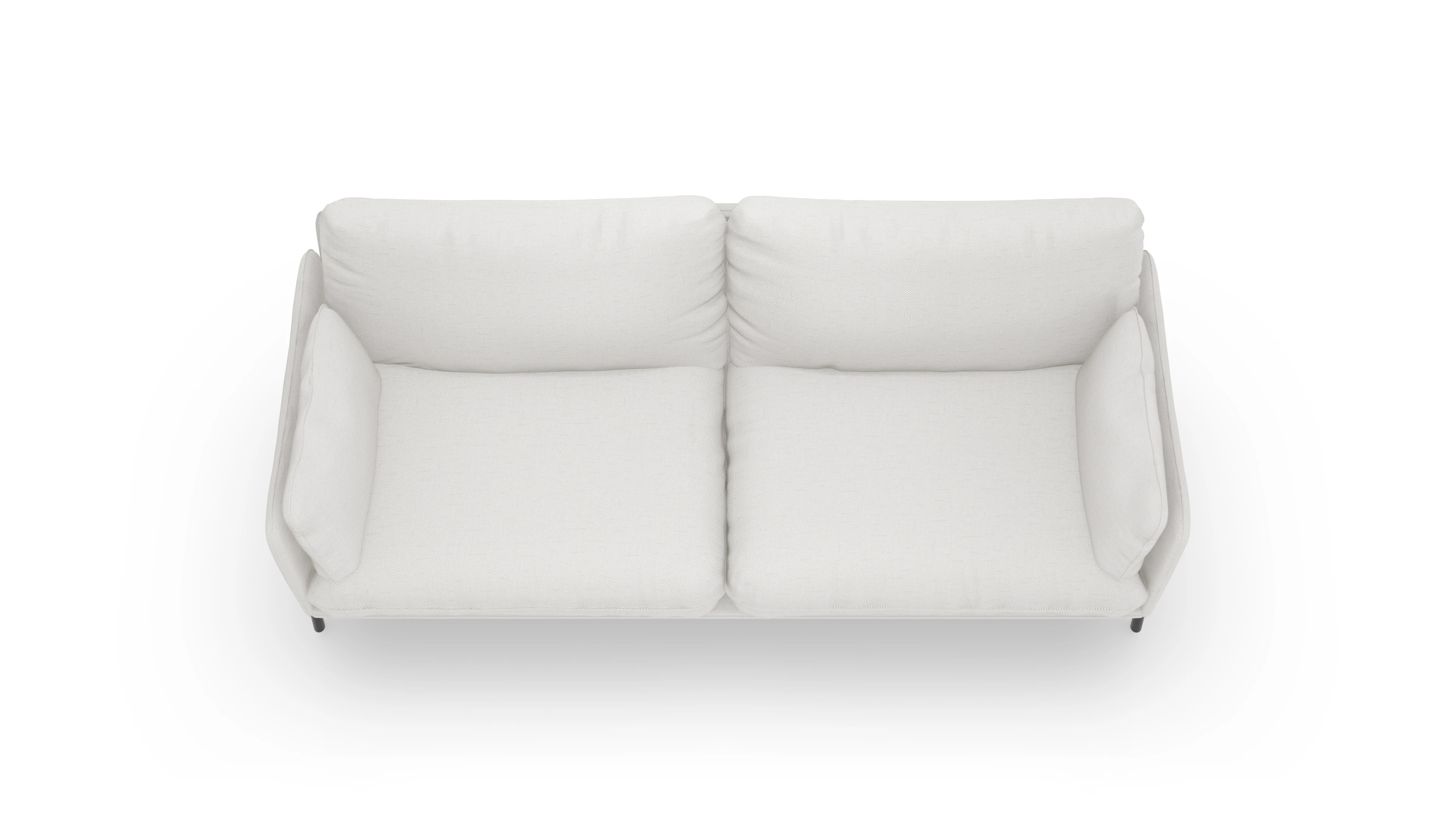 Stoffsofa Crimora Ansicht des Produktes Crimora 3-Sitzer in Stoff weiß