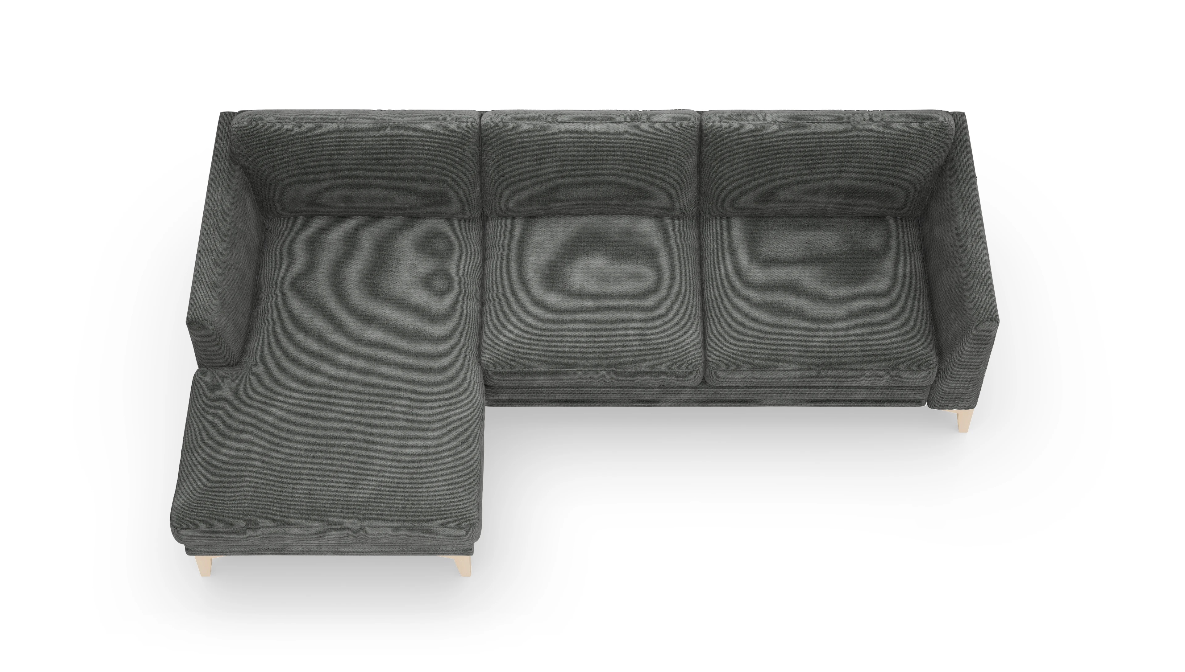 Ansicht des Produktes Fairfield Sofa mit Rec links in Stoff grau