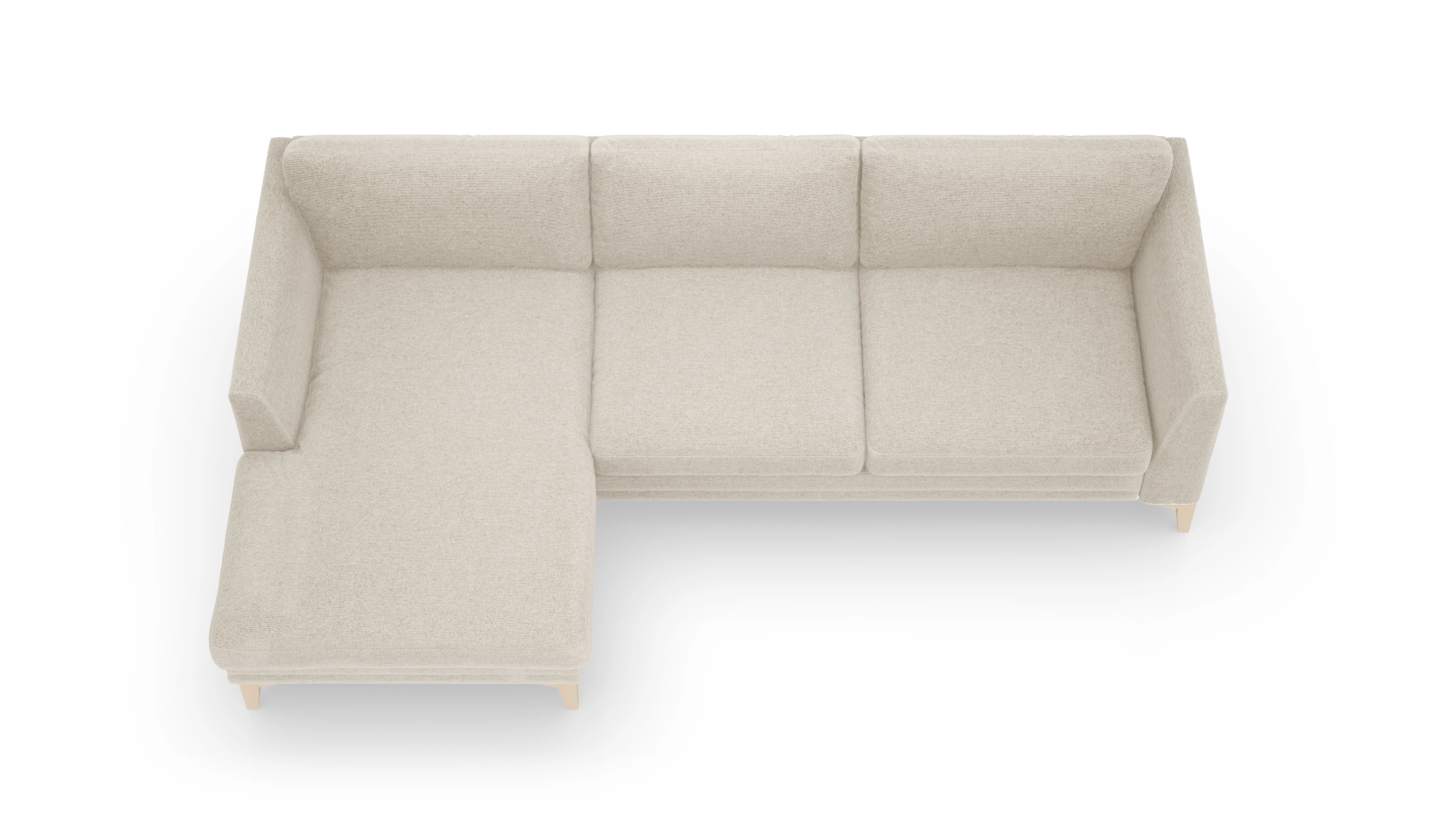 Ansicht des Produktes Fairfield Sofa mit Rec links in Stoff beige