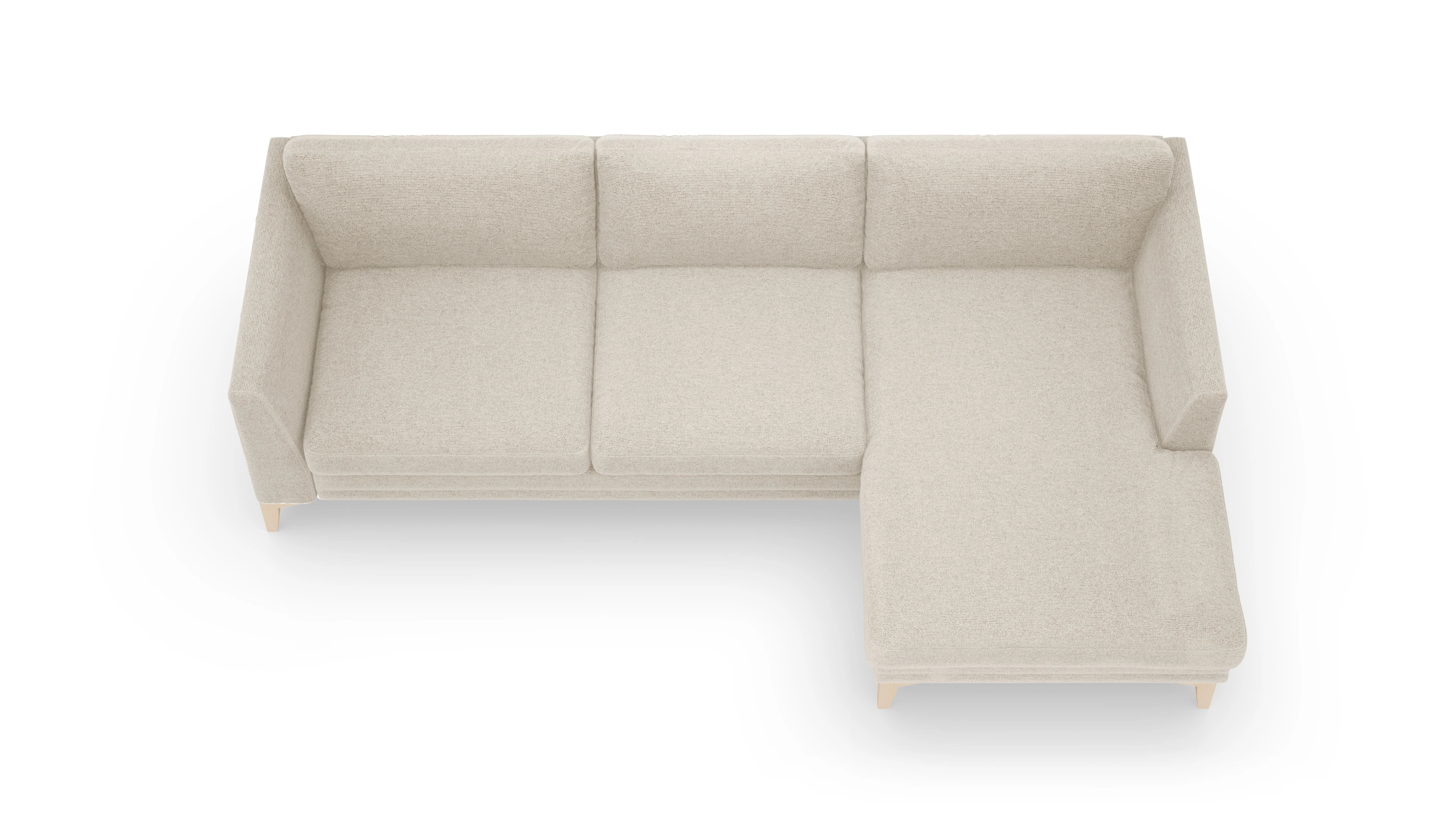 Ansicht des Produktes Fairfield Sofa mit Rec rechts in Stoff beige