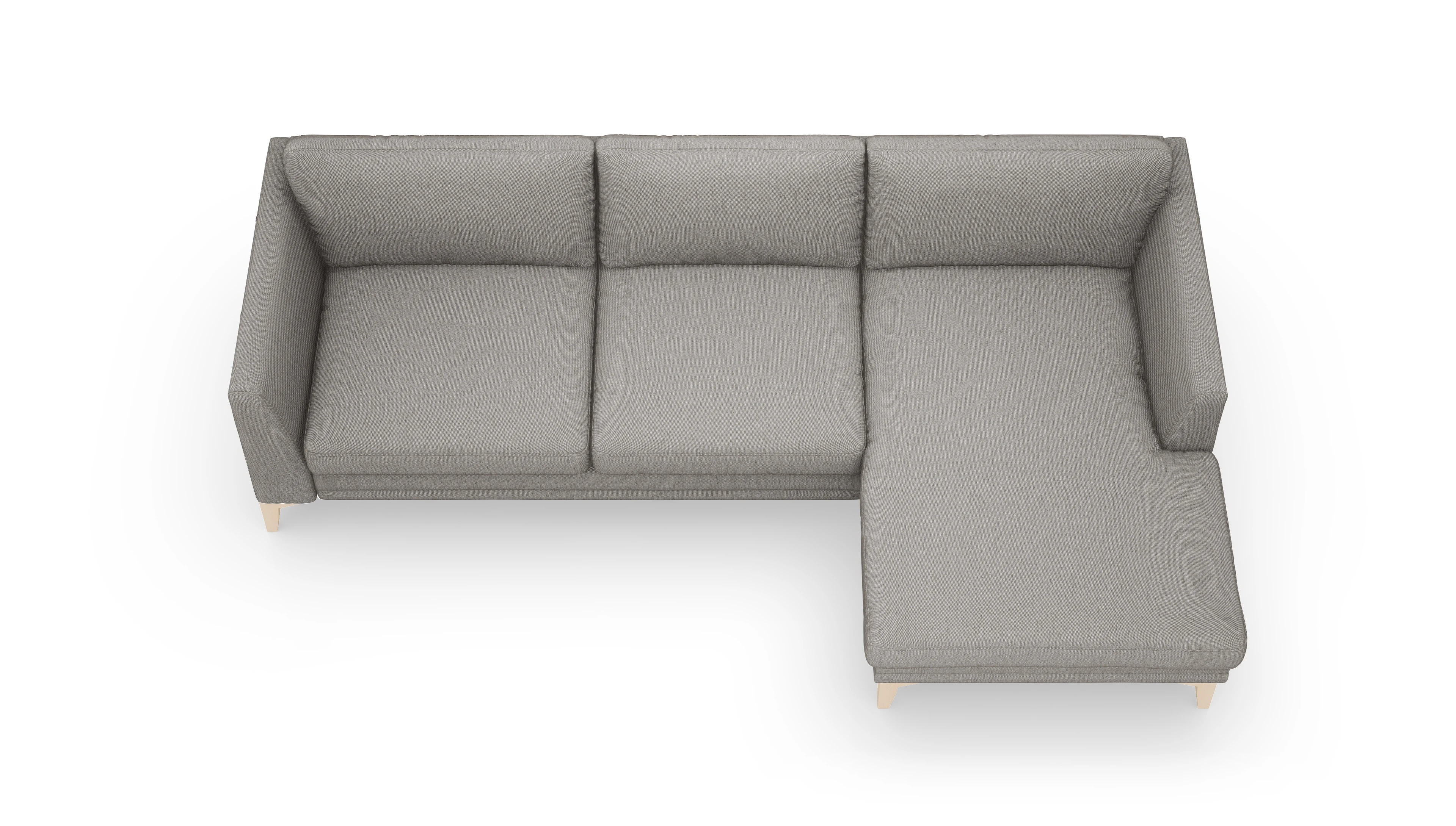 Stoffsofa Fairfield Ansicht des Produktes Fairfield Sofa mit Rec rechts in Stoff beige