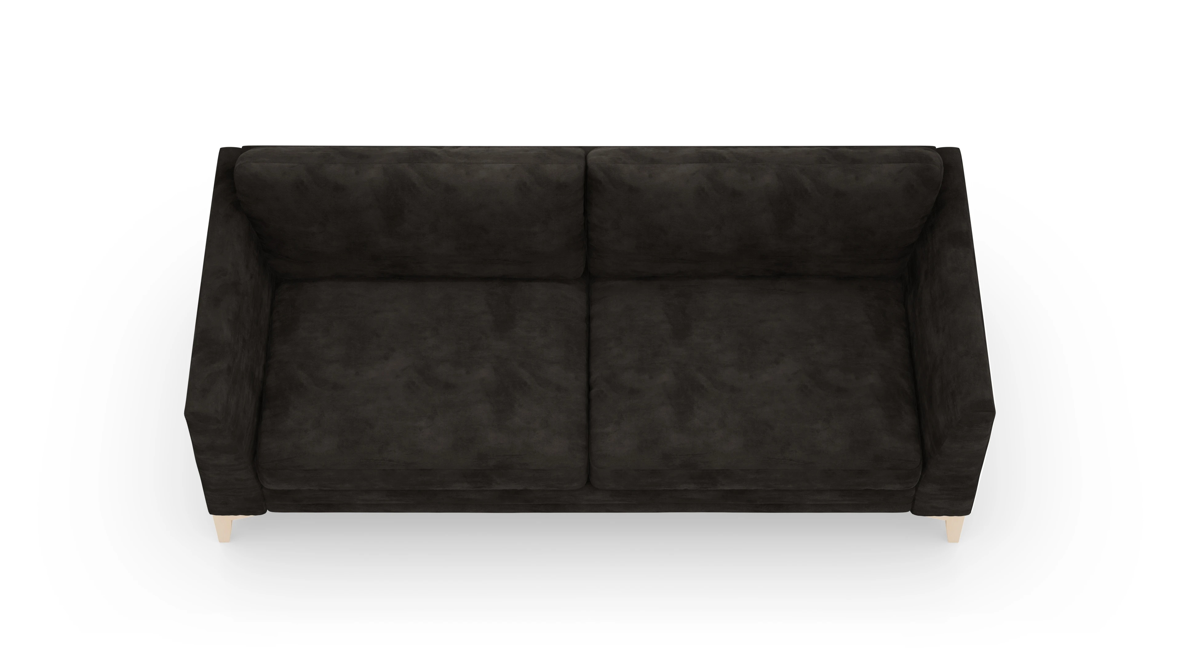 Stoffsofa Fairfield Ansicht des Produktes Fairfield 3-Sitzer in Samt braun