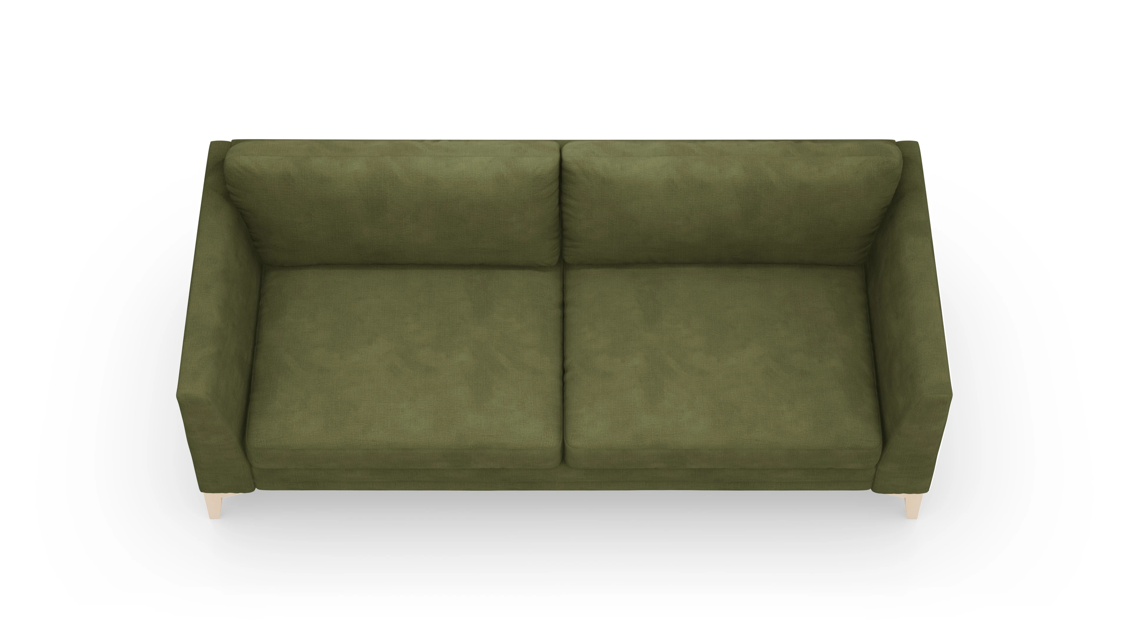 Stoffsofa Fairfield Ansicht des Produktes Fairfield 3-Sitzer in Samt grün