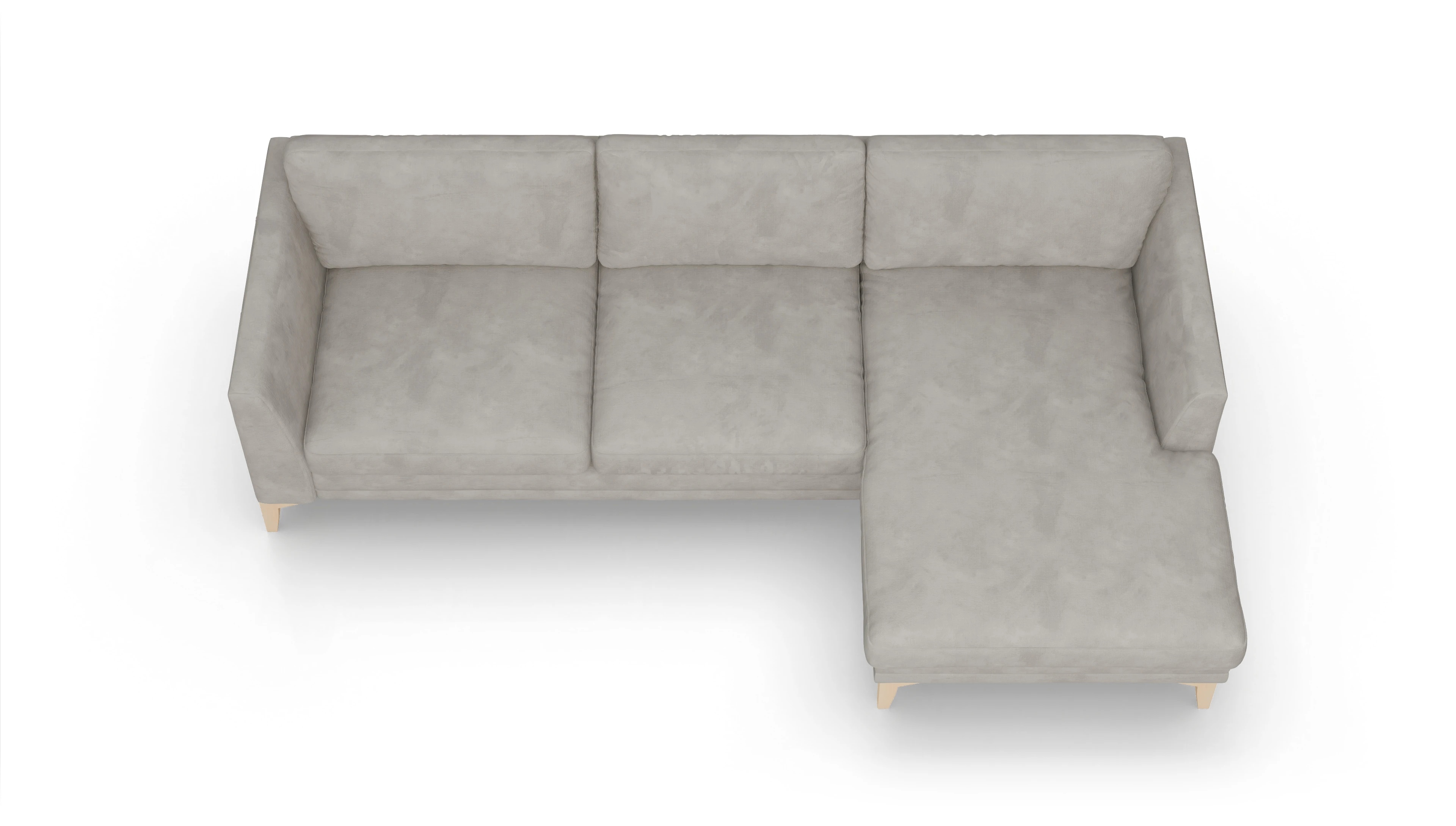 Ansicht des Produktes Fairfield Sofa mit Rec rechts in Samt beige