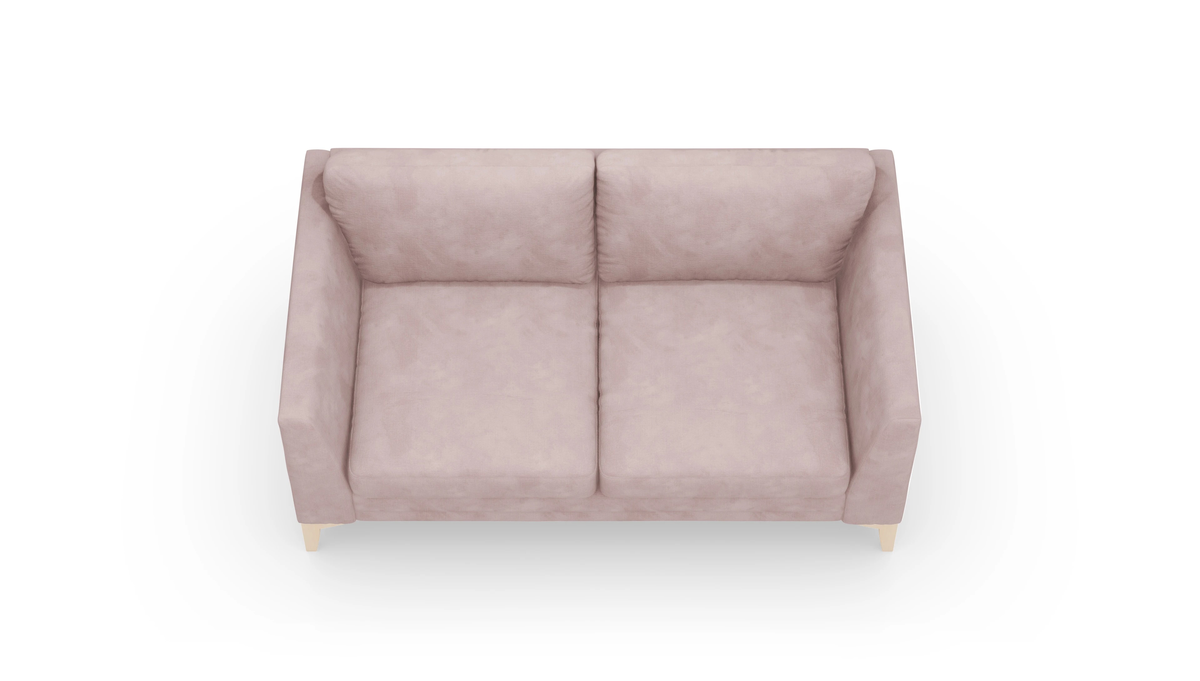 Stoffsofa Fairfield Ansicht des Produktes Fairfield 2-Sitzer in Samt rot