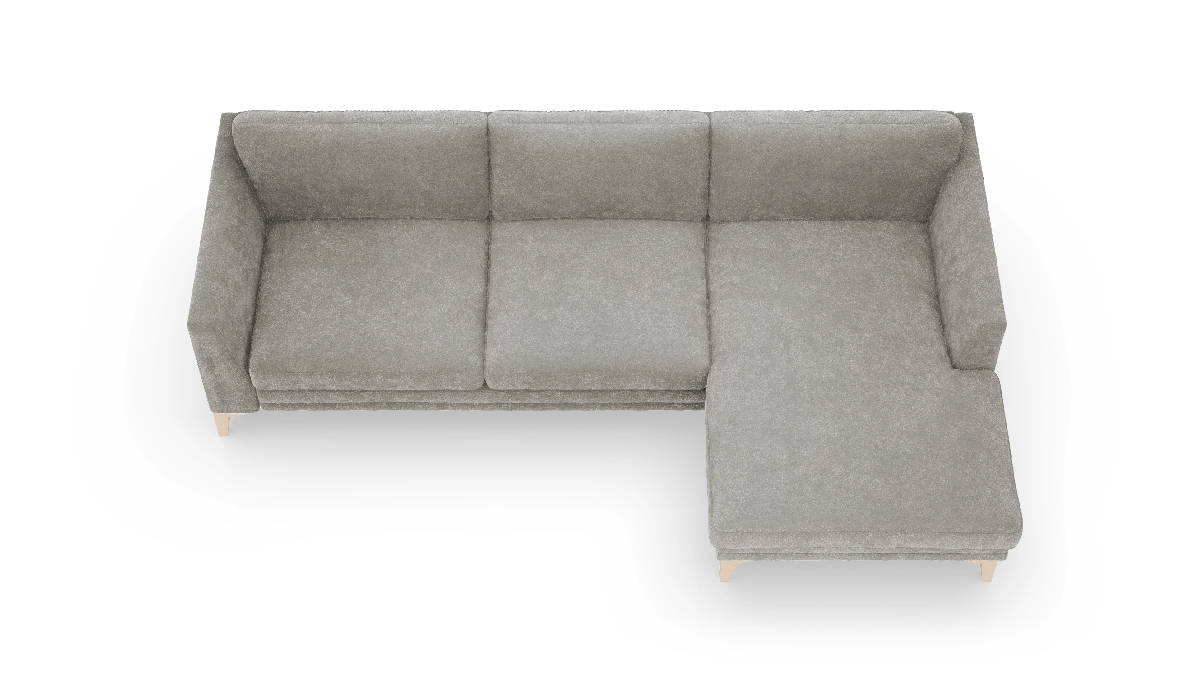 Stoffsofa Fairfield Ansicht des Produktes Fairfield Sofa mit Rec rechts in Stoff beige