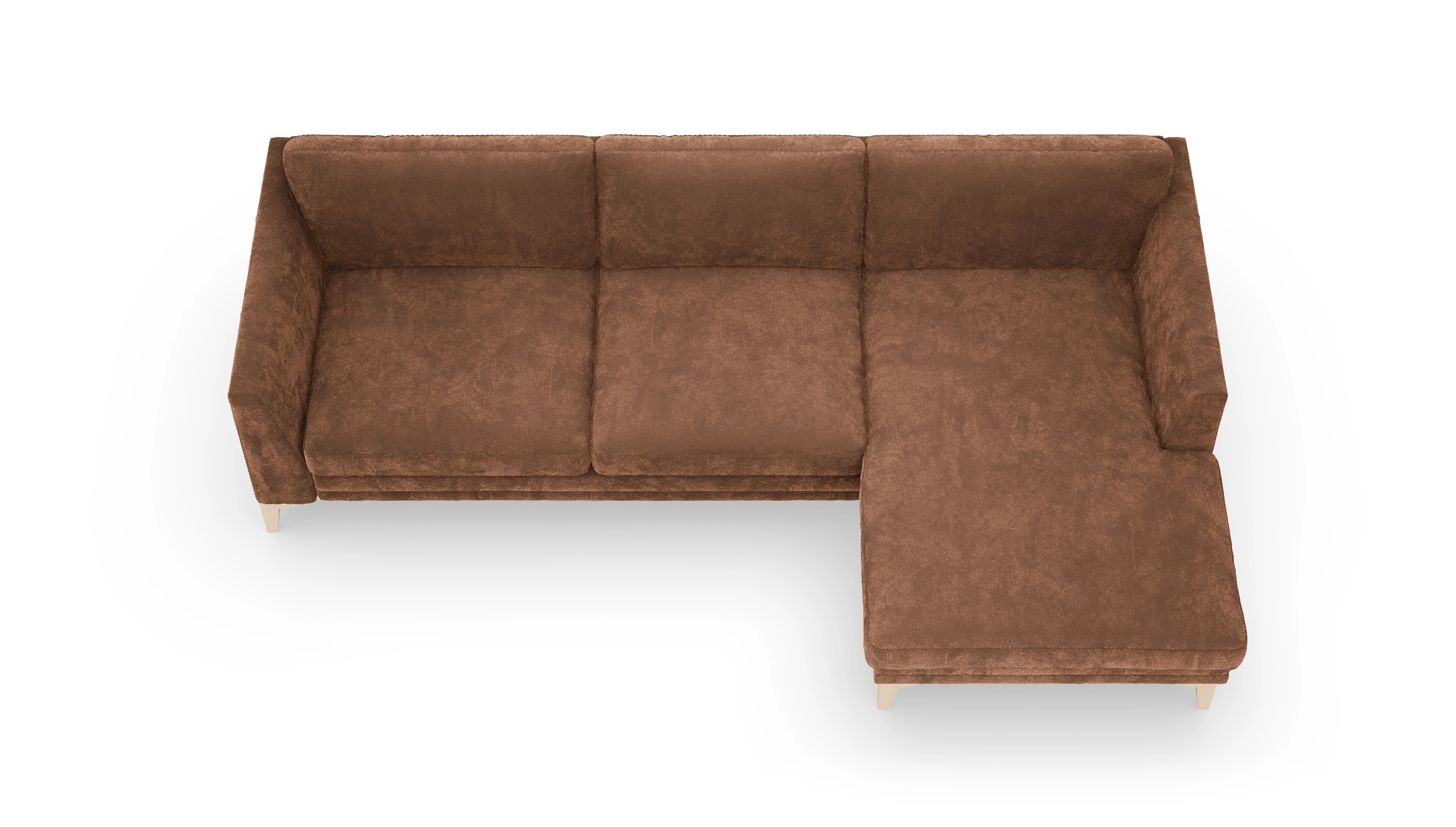 Ansicht des Produktes Fairfield Sofa mit Rec rechts in Stoff orange