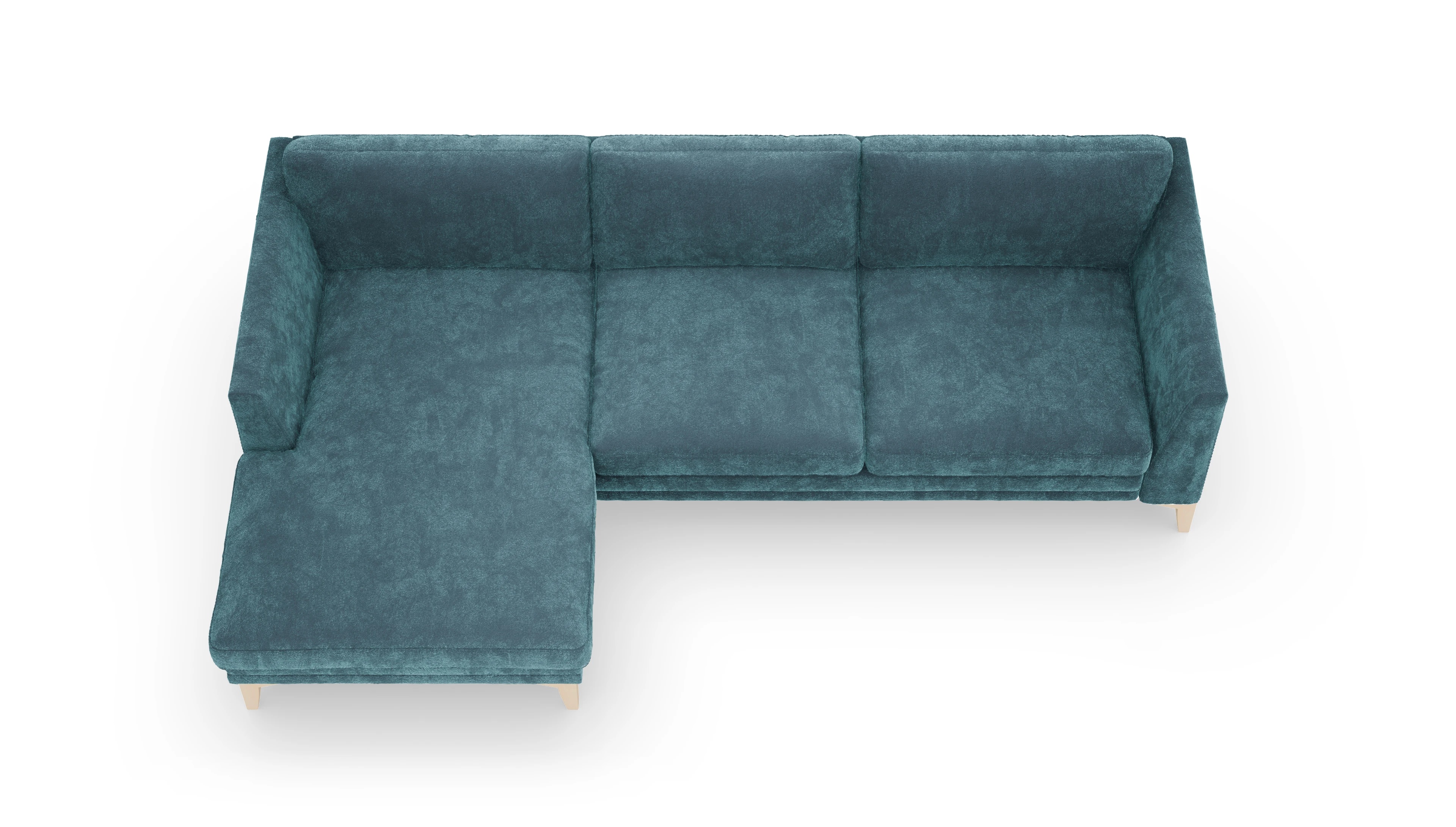 Ansicht des Produktes Fairfield Sofa mit Rec links in Stoff blau