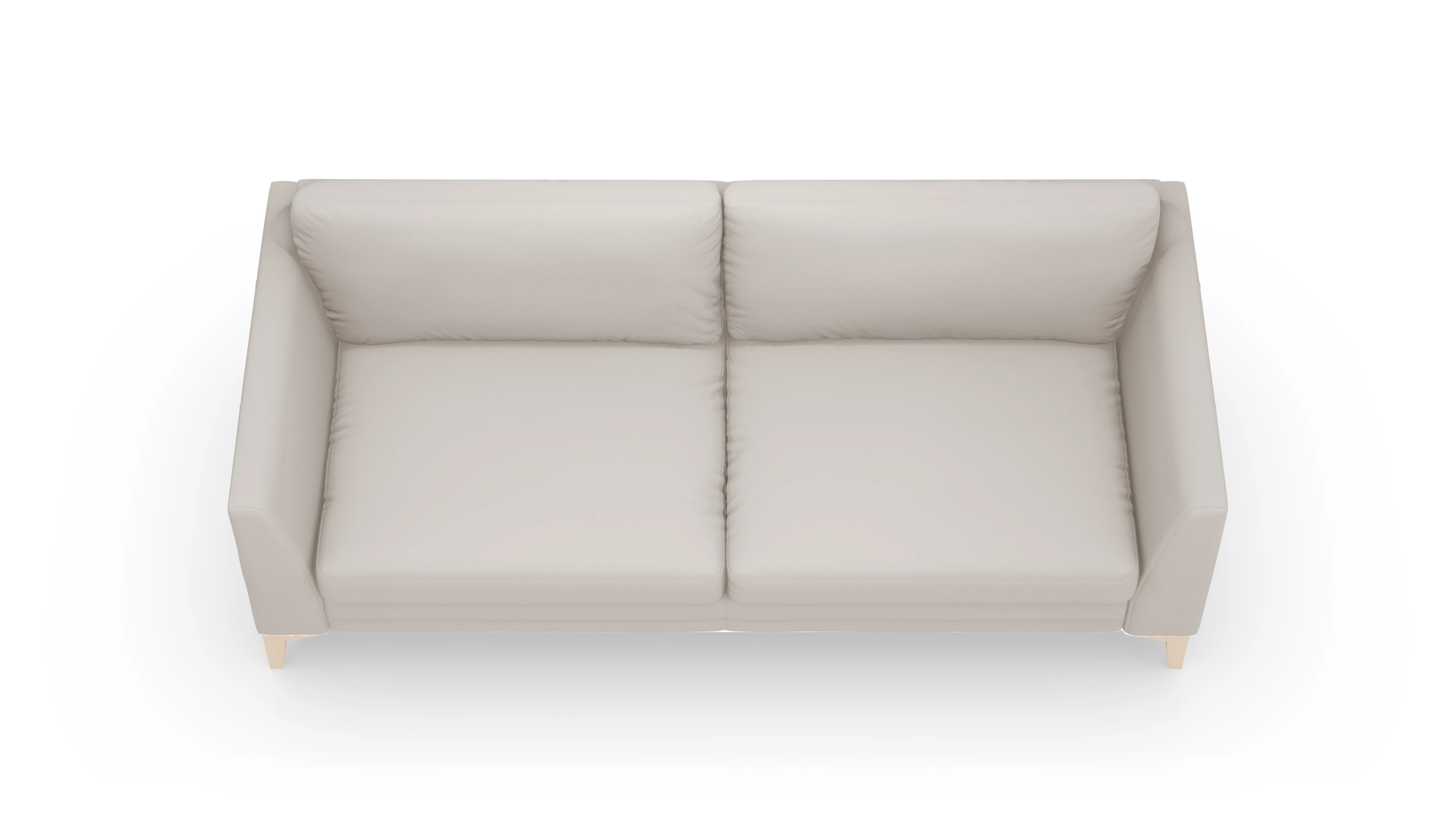 Ledersofa Fairfield Ansicht des Produktes Fairfield 3-Sitzer in Leder grau
