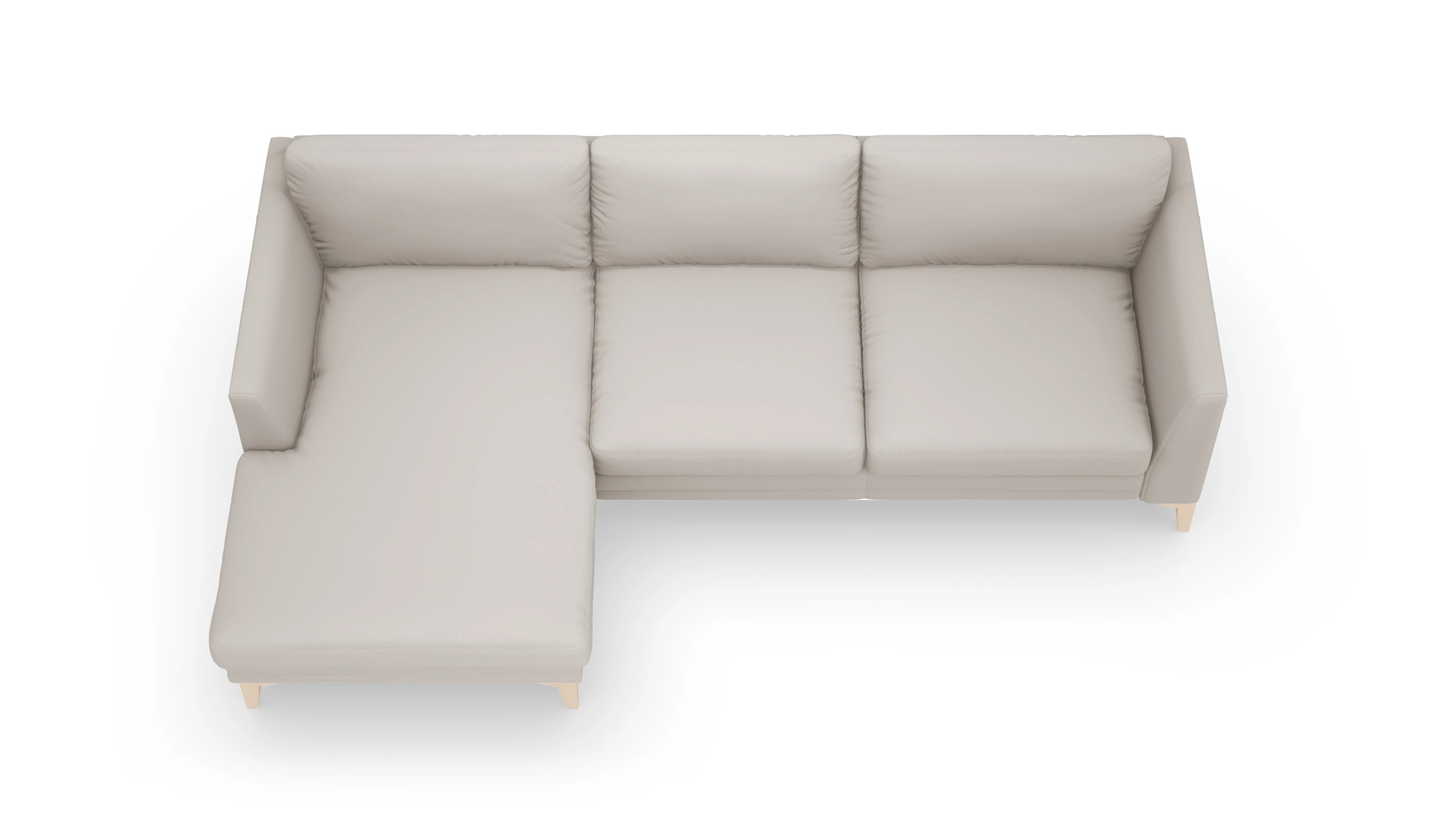 Ansicht des Produktes Fairfield Sofa mit Rec links in Leder grau