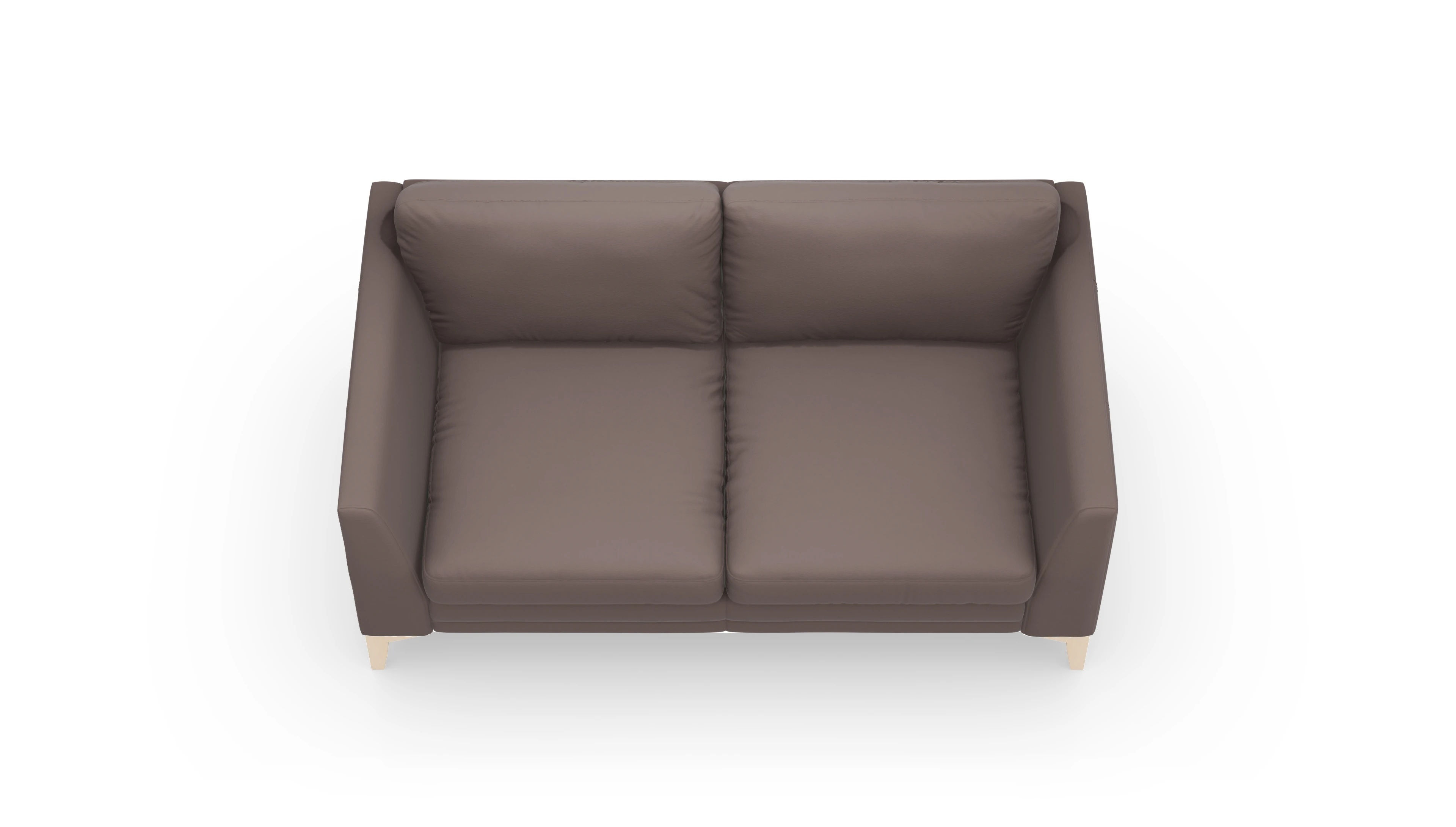 Ansicht des Produktes Fairfield 2-Sitzer in Leder grau