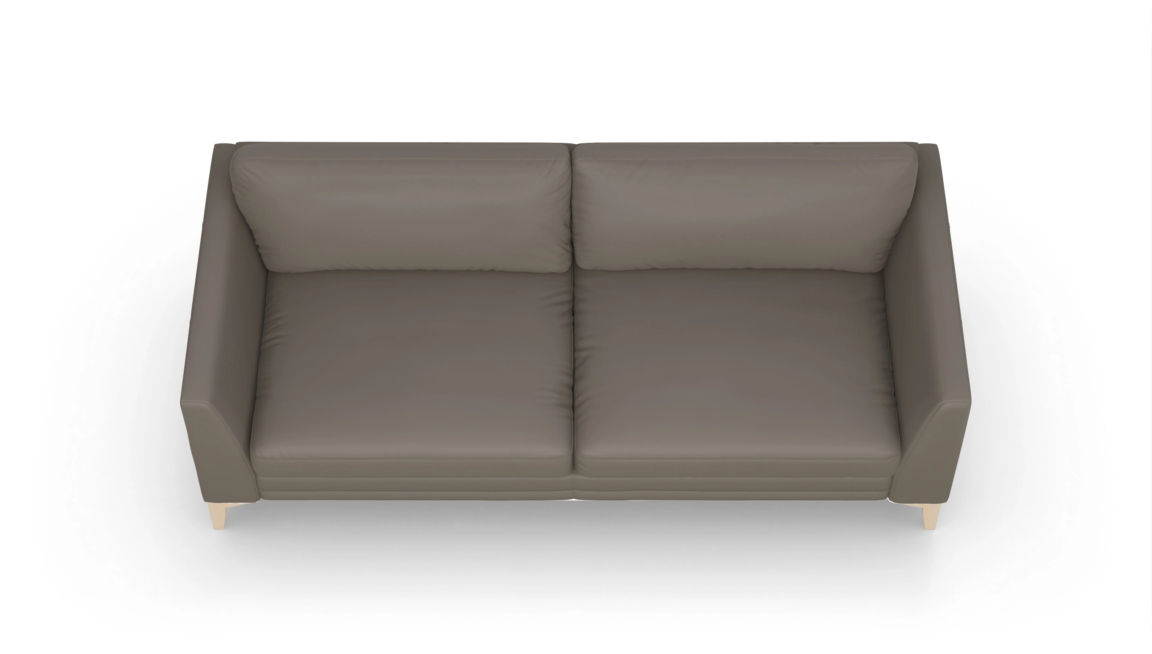 Ansicht des Produktes Fairfield 3-Sitzer in Leder grau