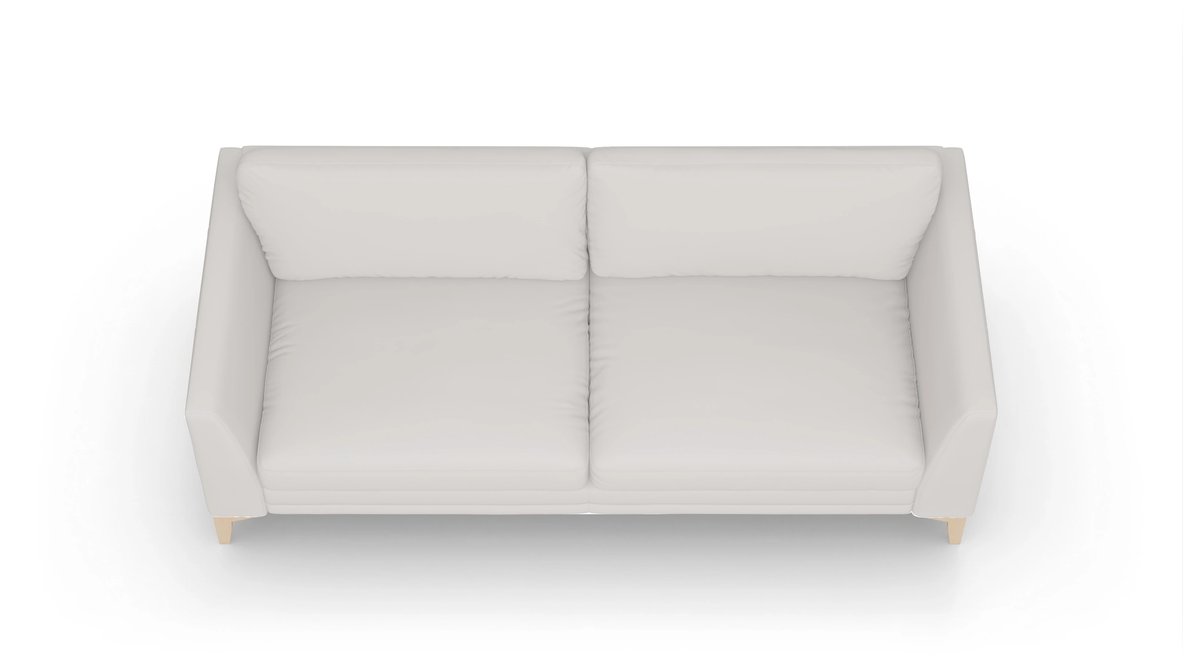 Ansicht des Produktes Fairfield 3-Sitzer in Leder weiß