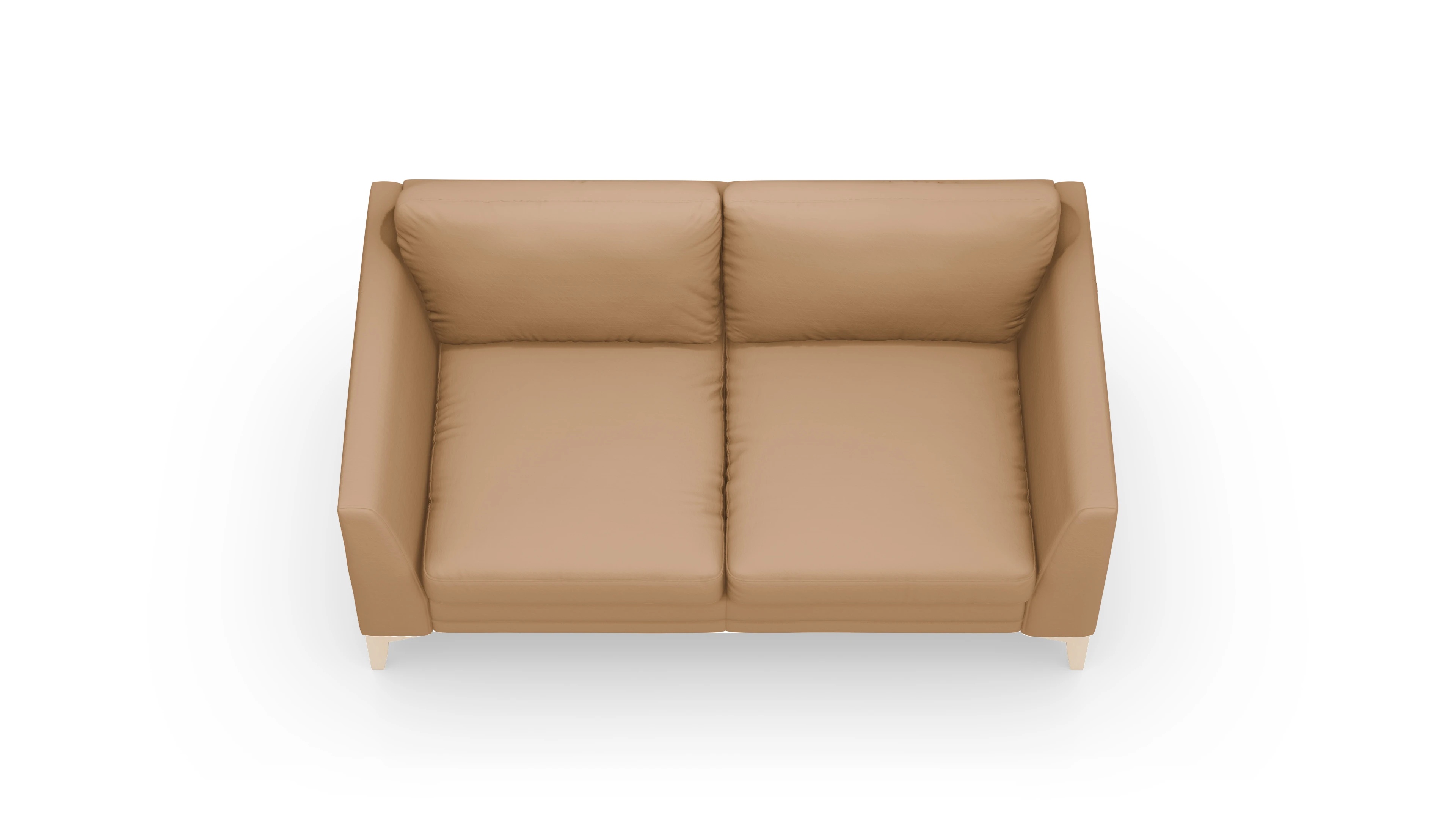 Ledersofa Fairfield Ansicht des Produktes Fairfield 2-Sitzer in Leder braun
