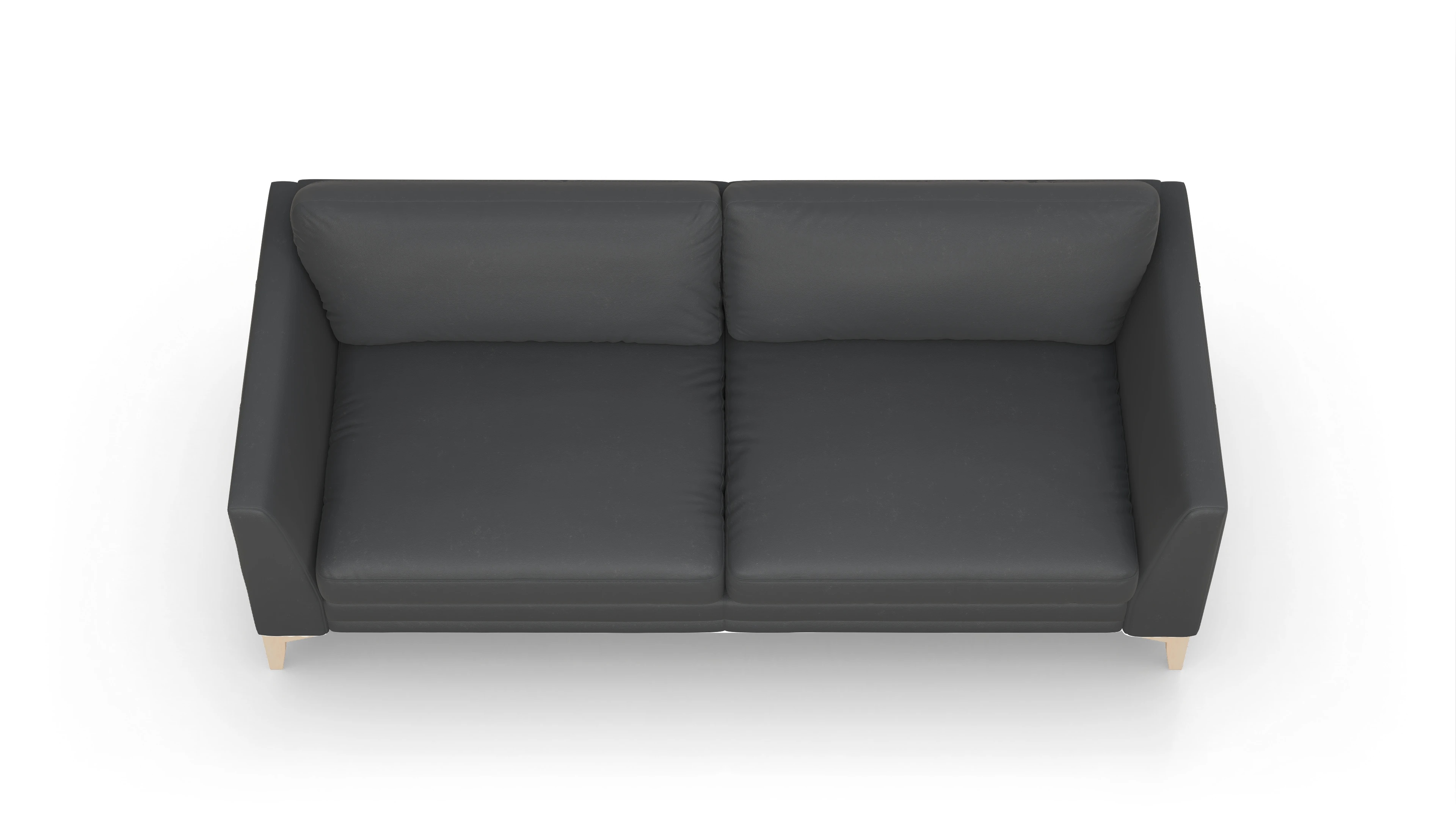 Ansicht des Produktes Fairfield 3-Sitzer in Leder schwarz