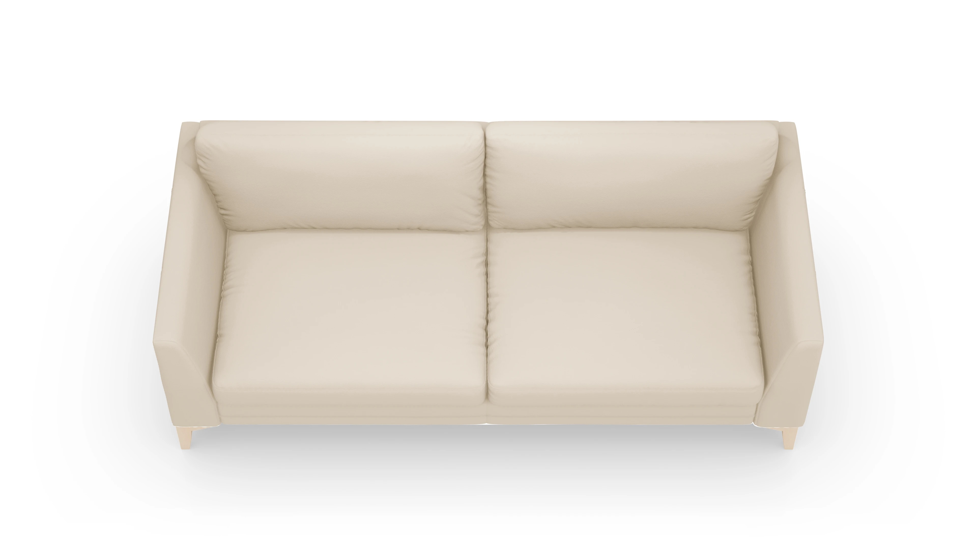 Ledersofa Fairfield Ansicht des Produktes Fairfield 3-Sitzer in Leder beige