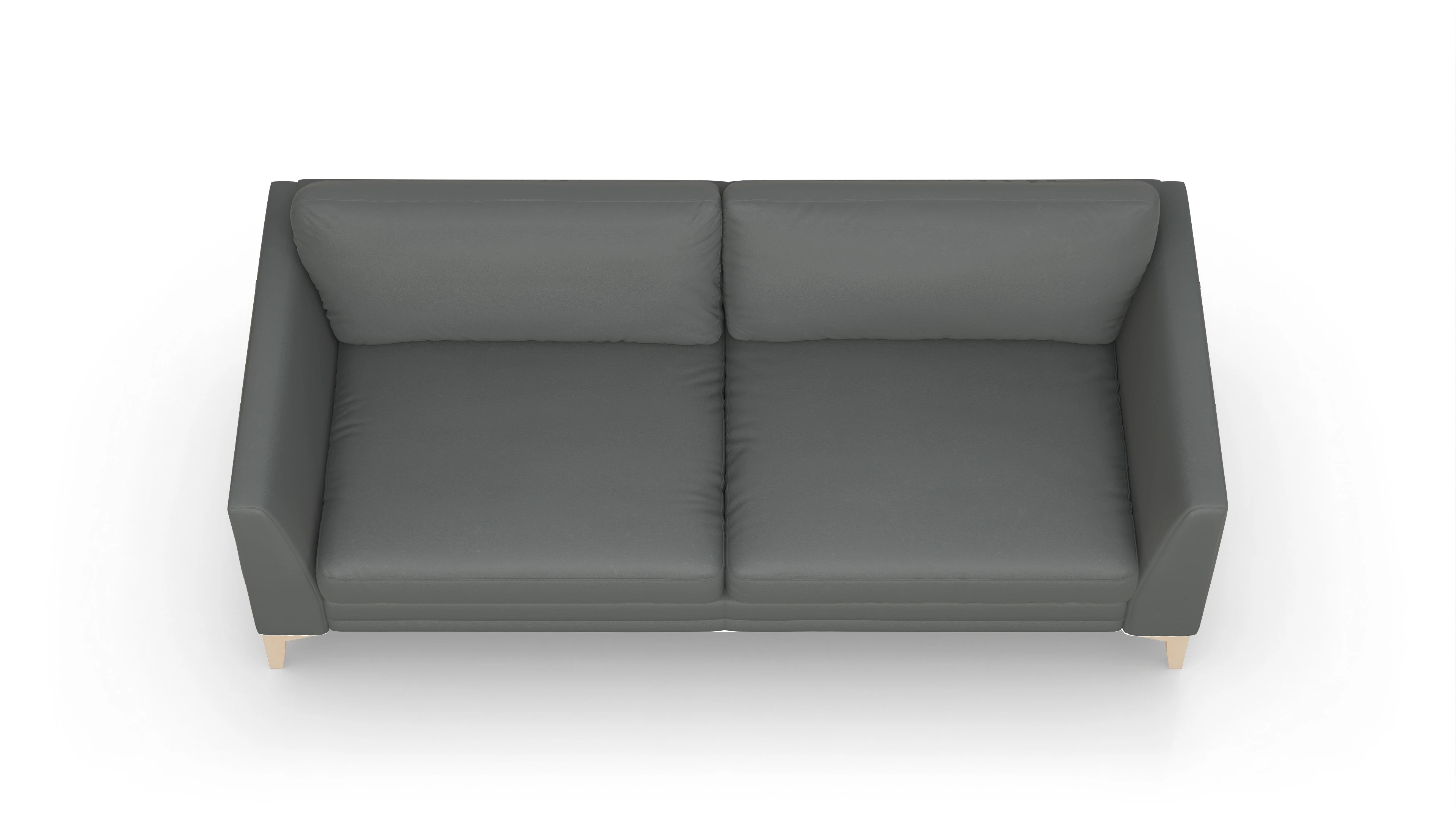 Ansicht des Produktes Fairfield 3-Sitzer in Leder grau