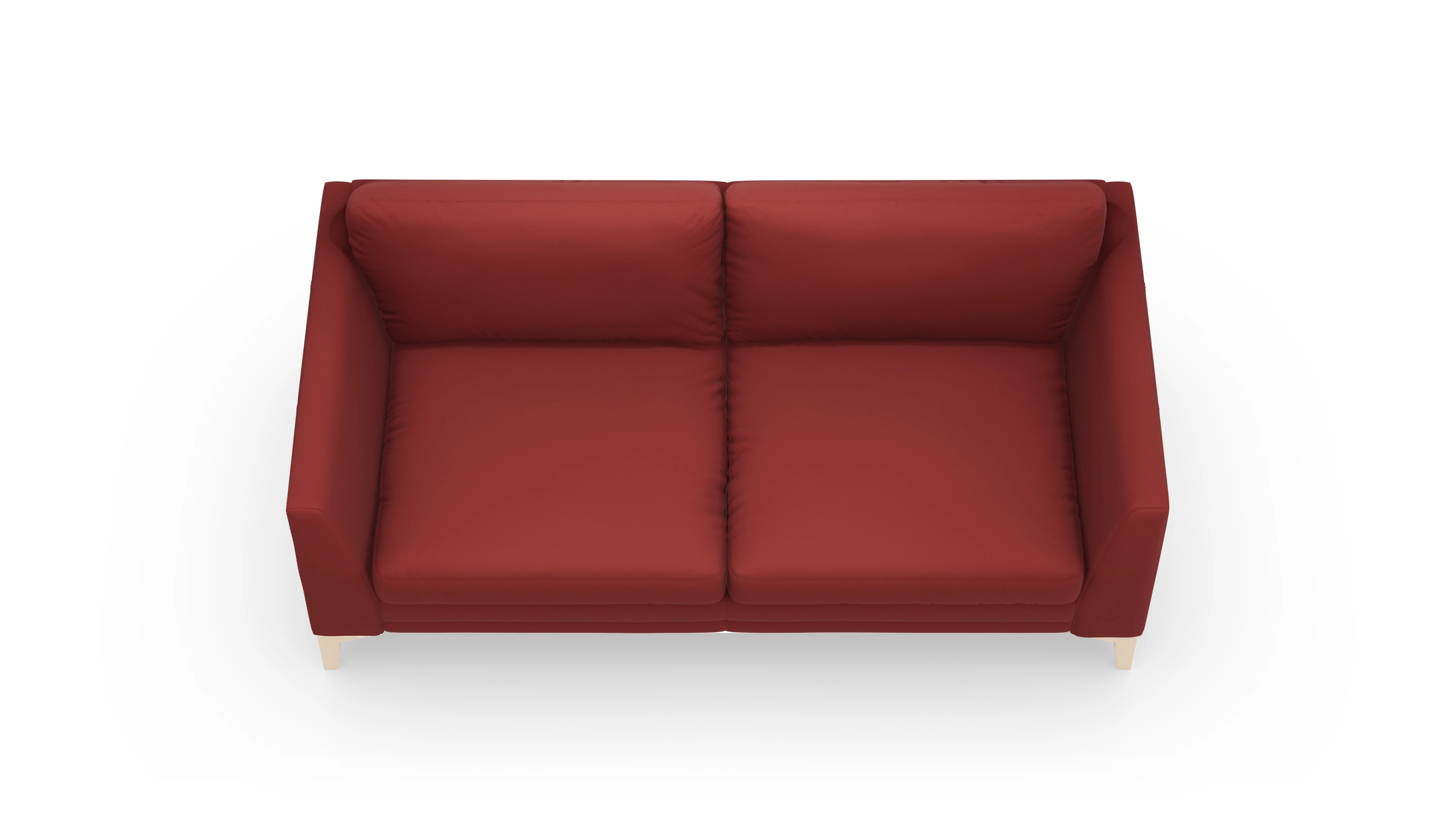 Ansicht des Produktes Fairfield 2,5-Sitzer in Leder rot