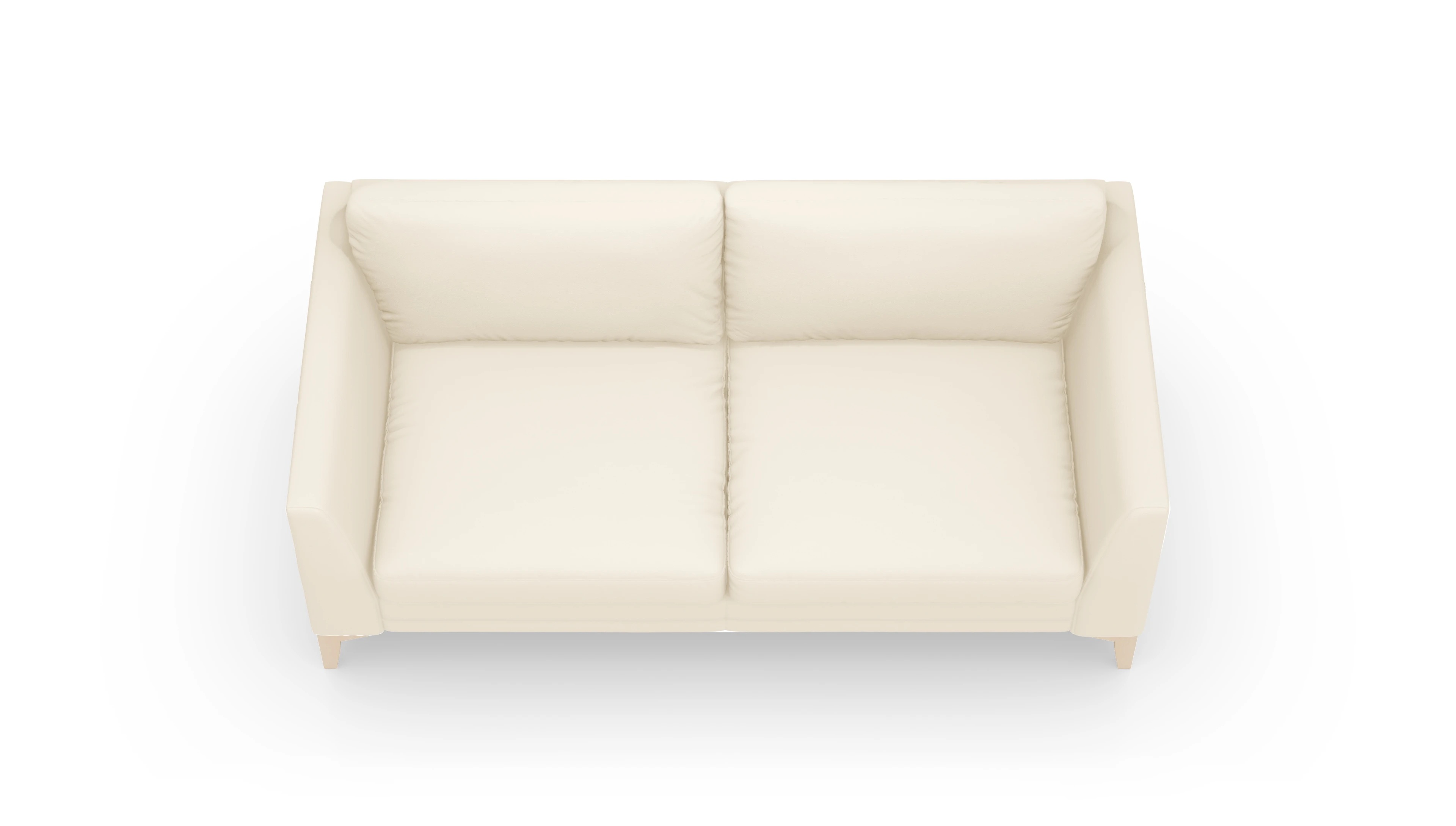 Ledersofa Fairfield Ansicht des Produktes Fairfield 2,5-Sitzer in Leder weiß