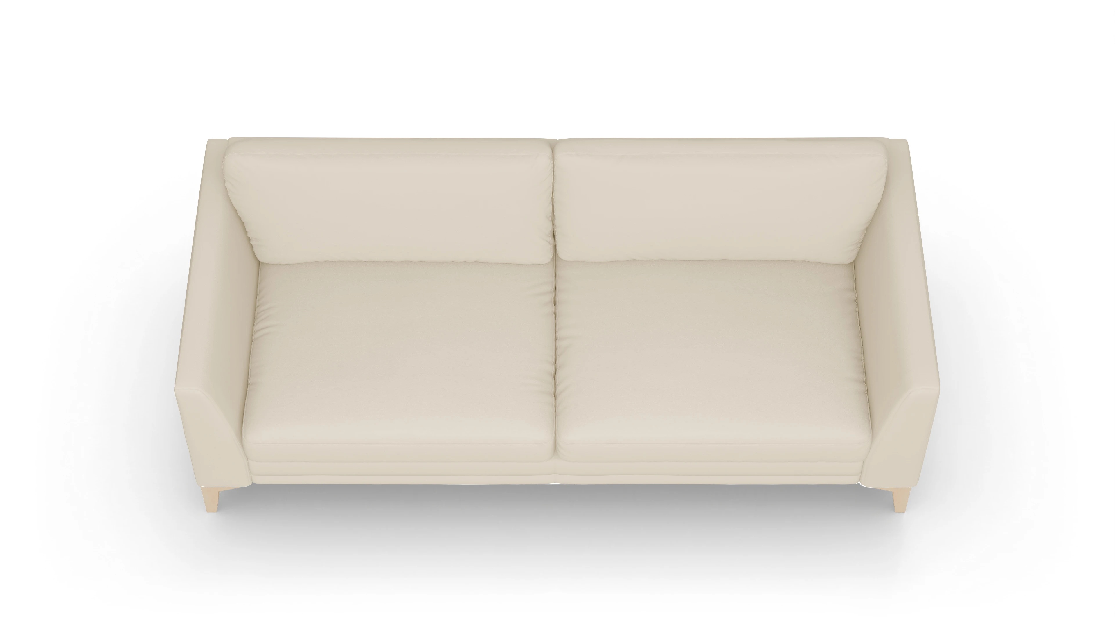 Ansicht des Produktes Fairfield 3-Sitzer in Leder weiß