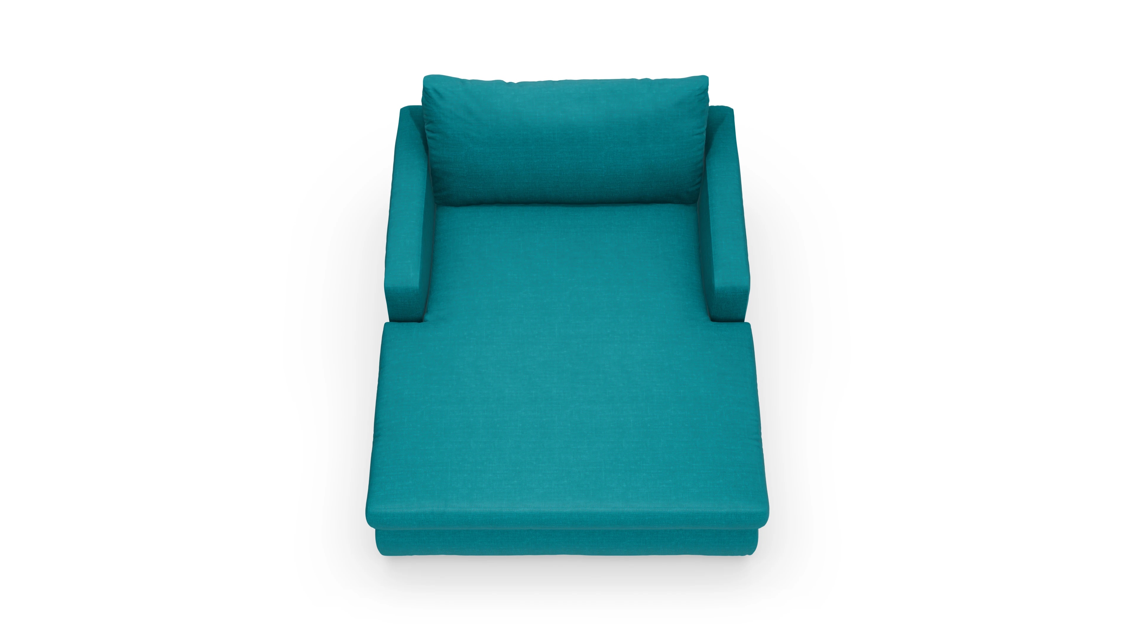 Ansicht des Produktes Amelia Sessel in Stoff blau