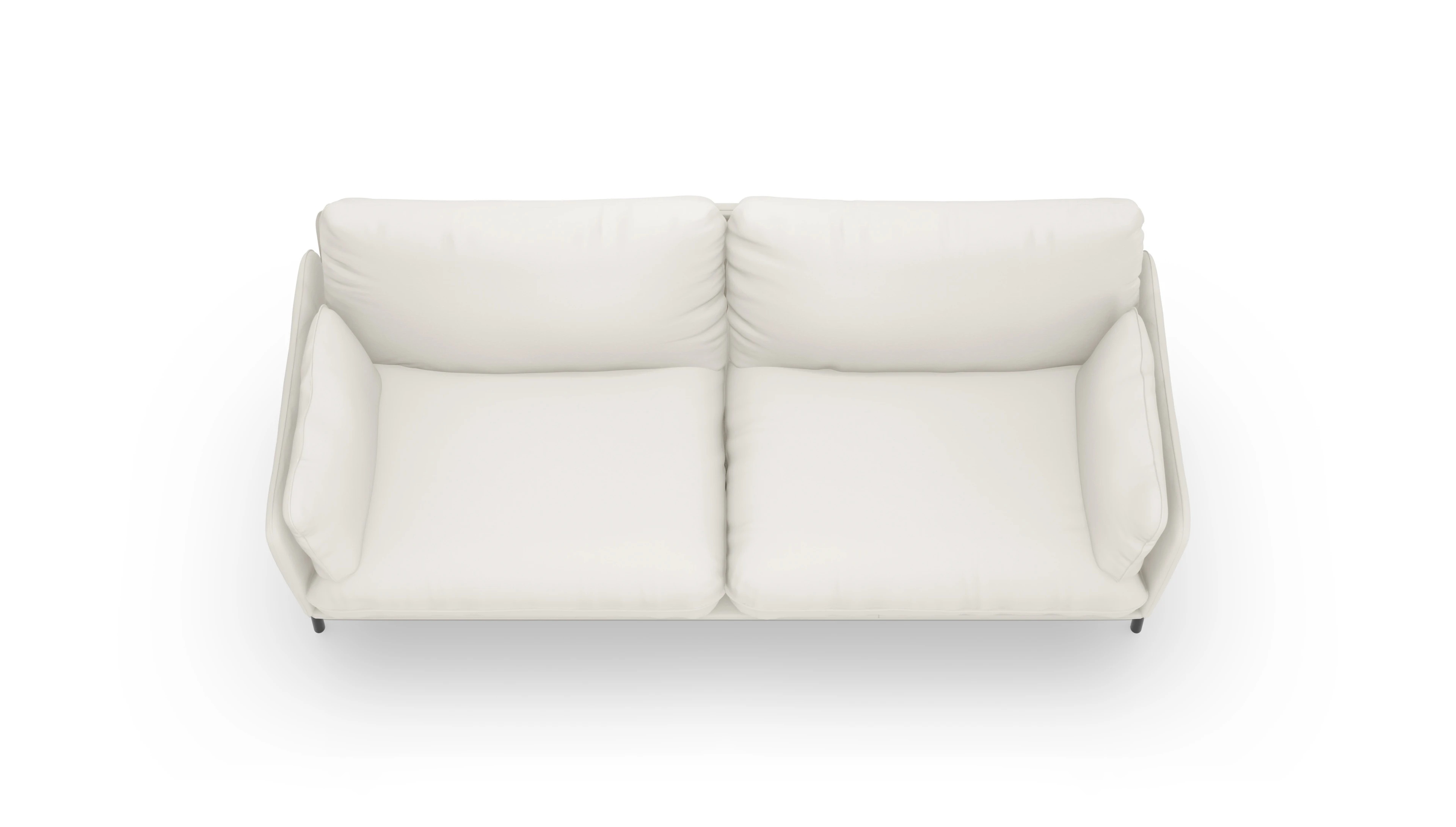 Ansicht des Produktes Crimora 3-Sitzer in Leder weiß