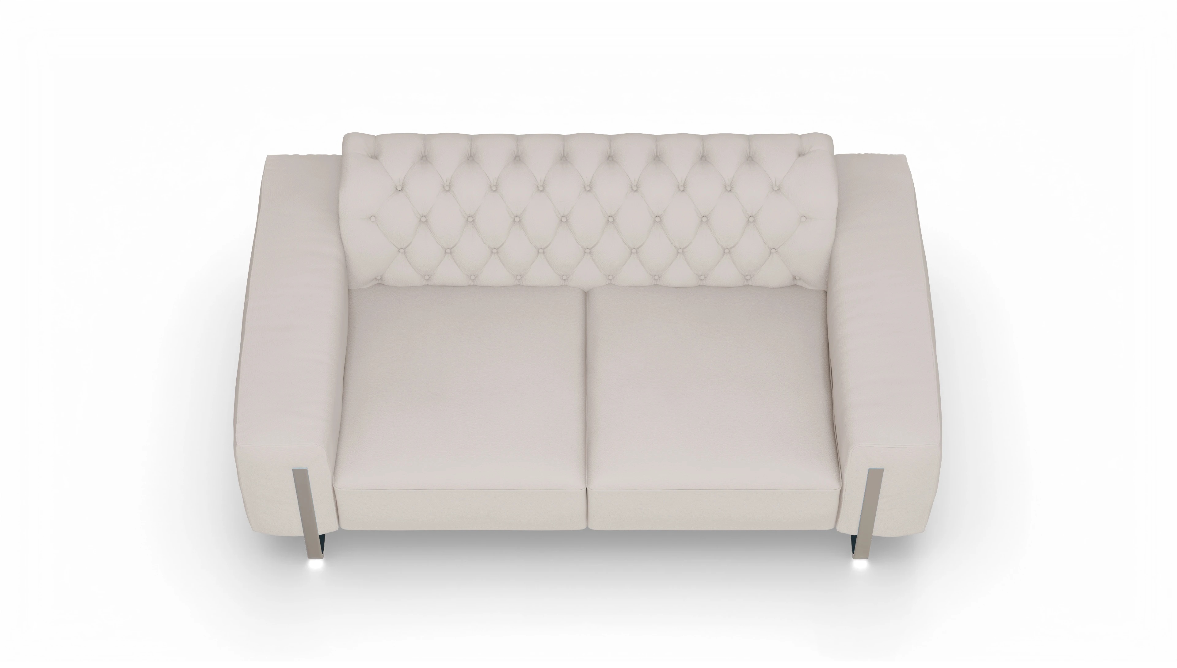 Ansicht des Produktes Nox 2-Sitzer in Leder weiß